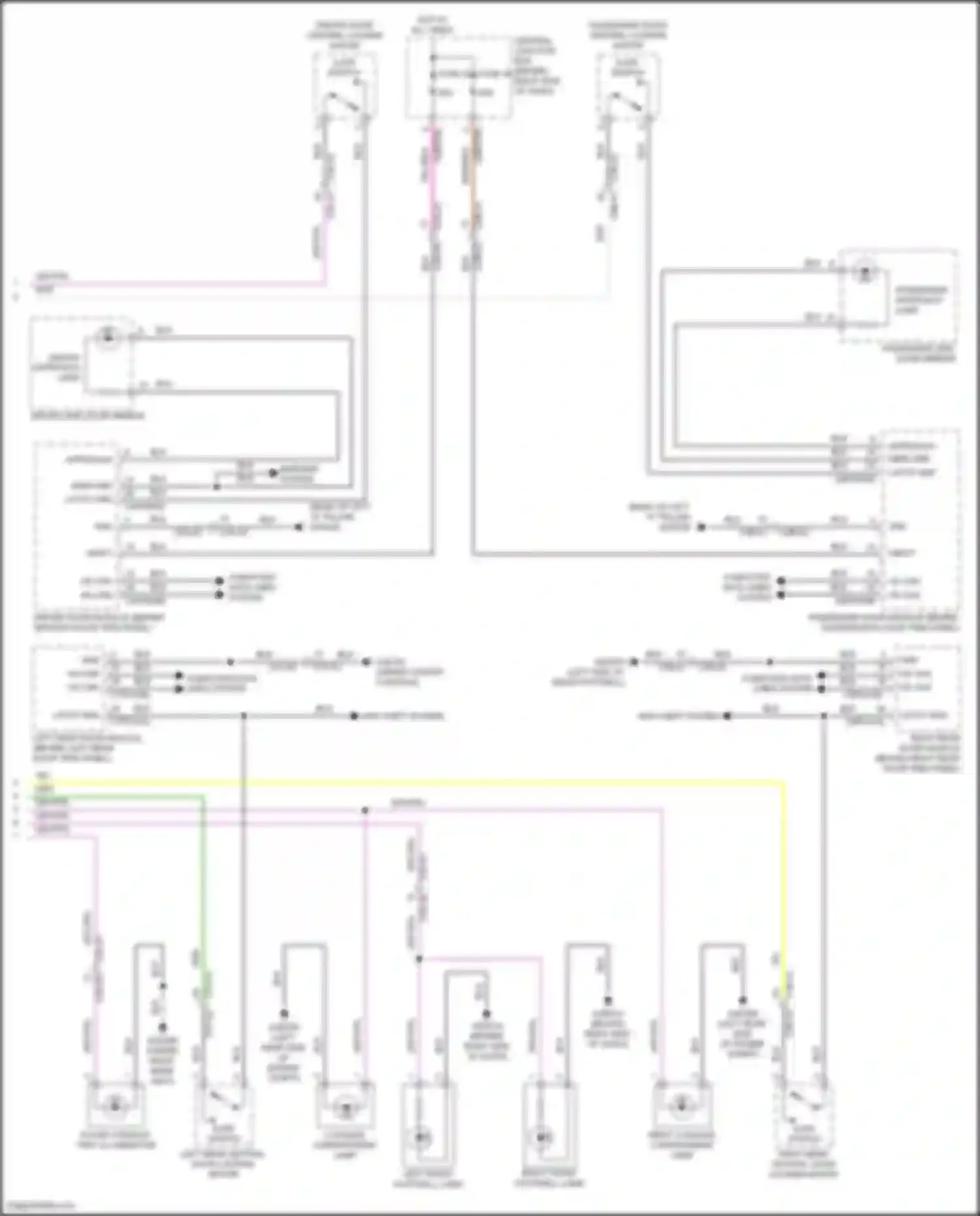 Discovery Land Rover L462 (2016-2020): Courtesy lamps circuit (2 of 2)
