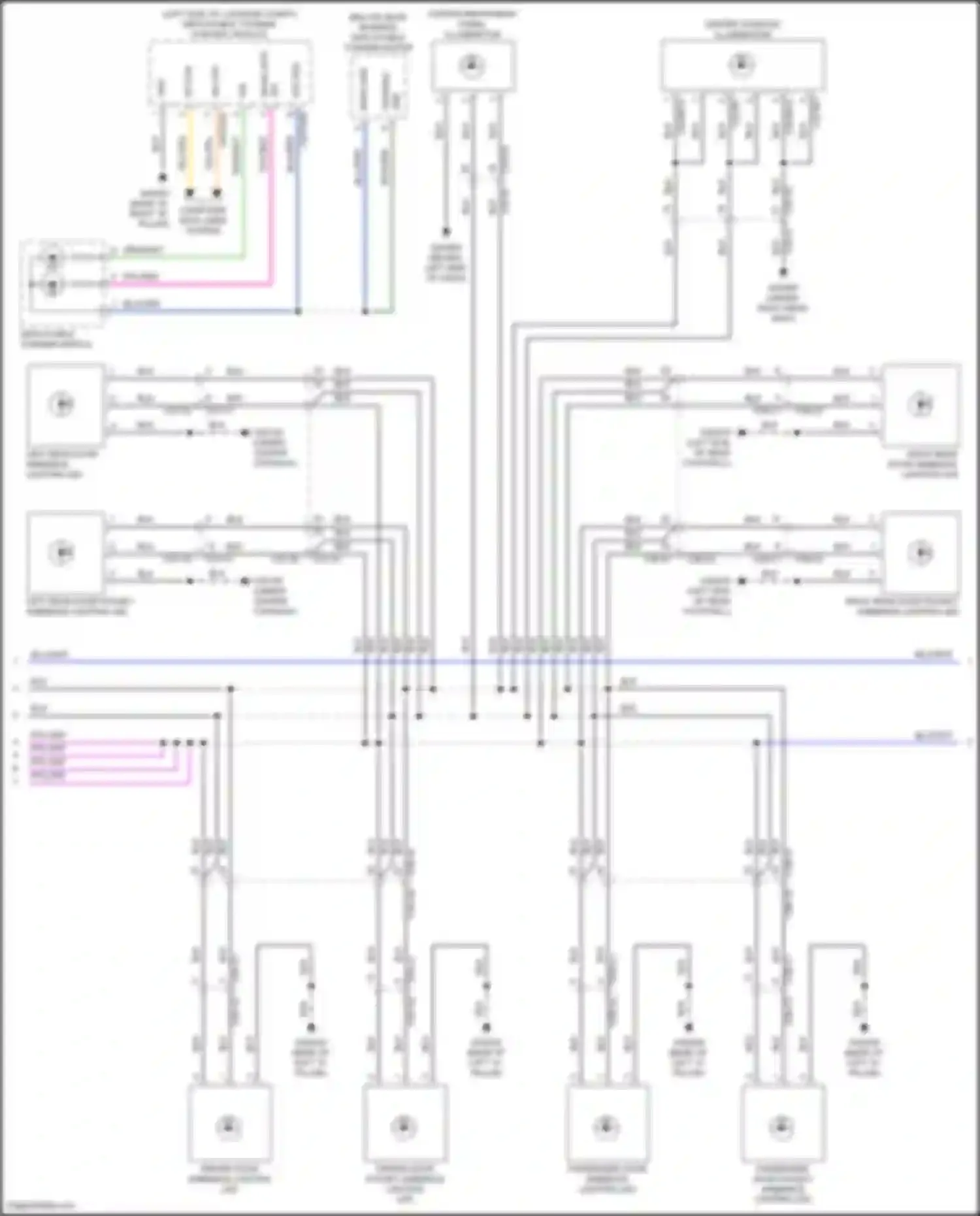 Discovery Land Rover L462 (2016-2020): Instrument illumination circuit (2 of 3)