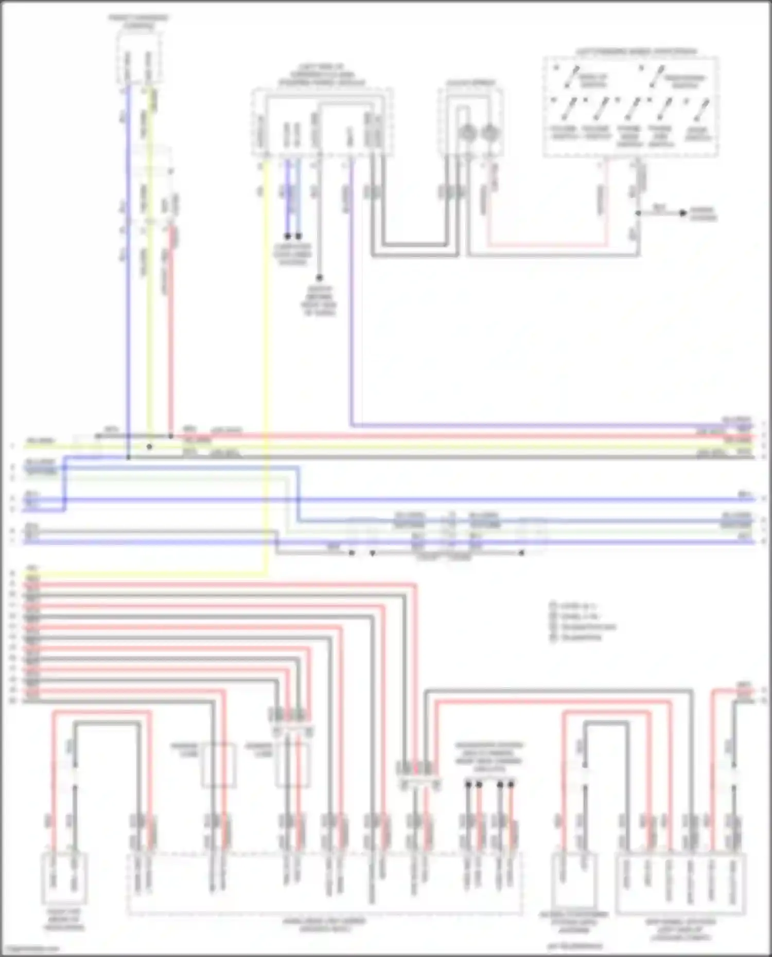 Discovery Land Rover L462 (2016-2020): Navigation circuit, w/ control touch & w/o amplifier (2 of 3)