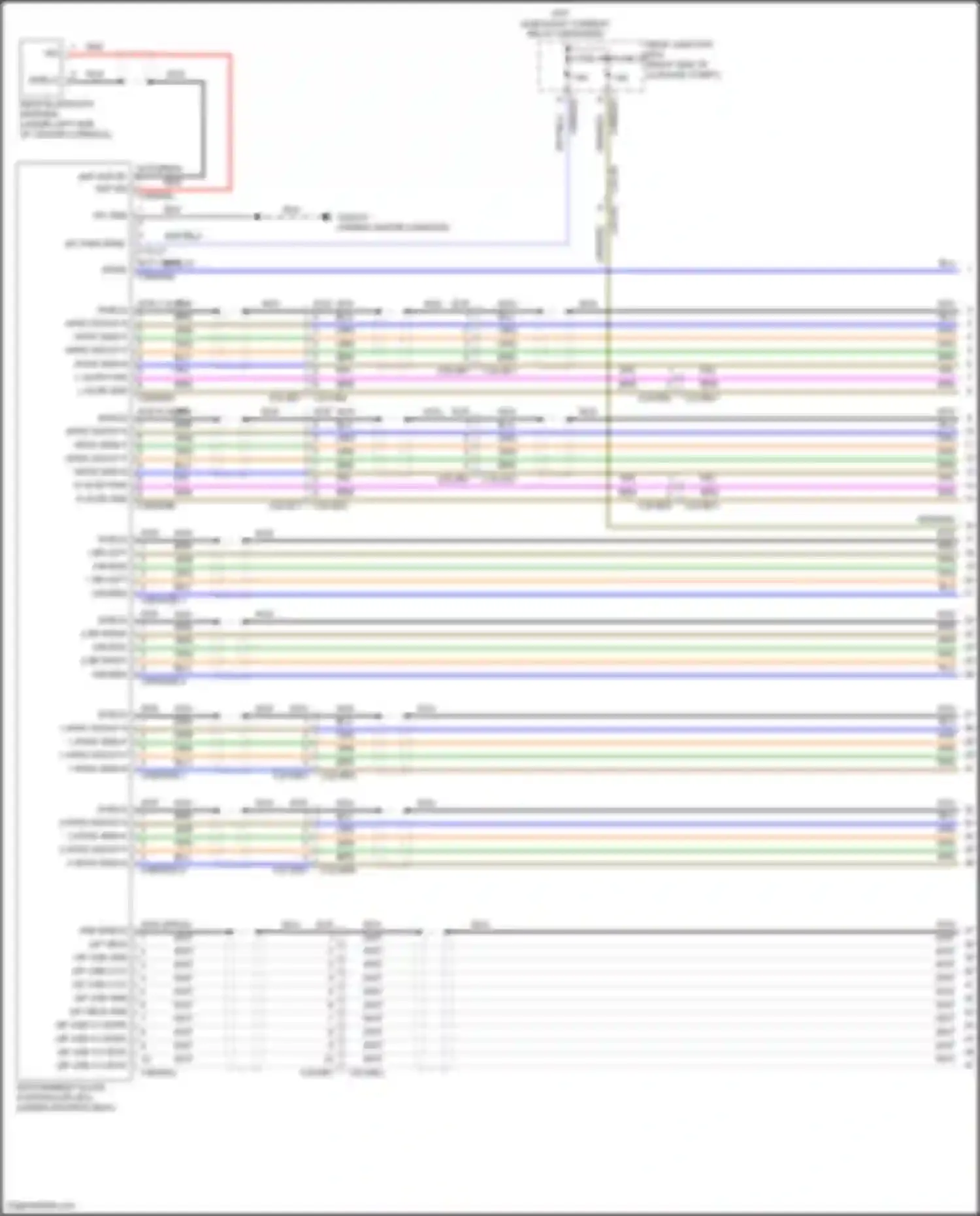 Discovery Land Rover L462 (2016-2020): Rear seat entertainment circuit (1 of 2)