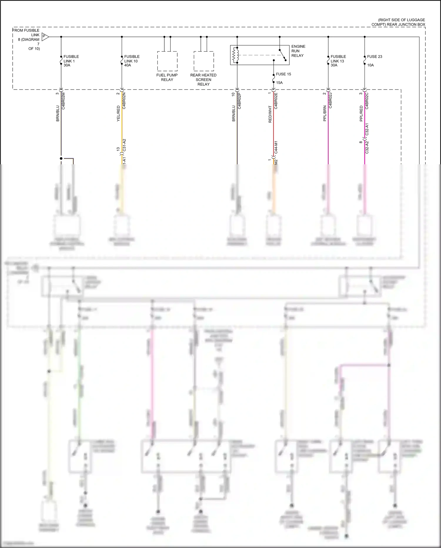 Wiring diagram accessory socket relay for Land Rover Discovery L462 (2016-2020) (2 of 2)