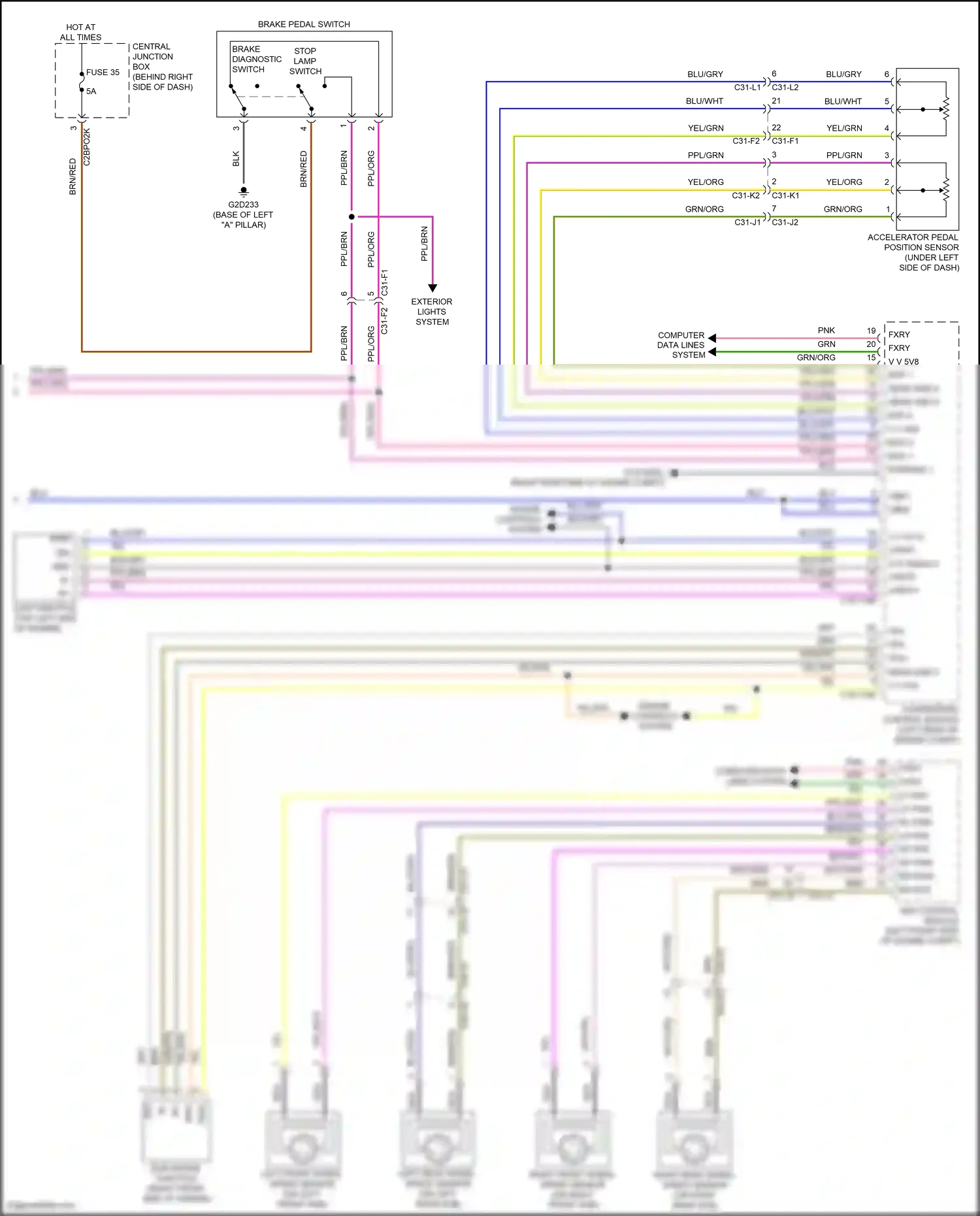 Wiring diagram blu for Land Rover Discovery L462 (2016-2020) (104 of 105)
