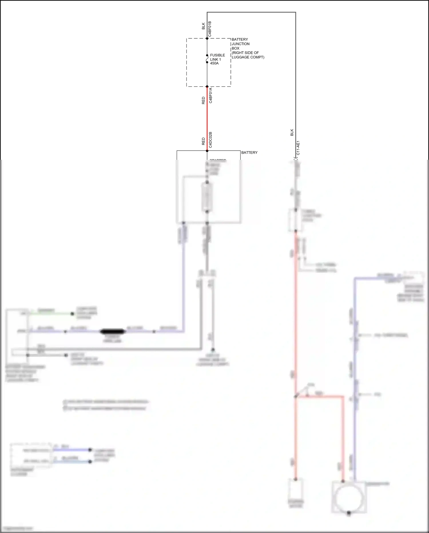 Wiring diagram cable junction stud for Land Rover Discovery L462 (2016-2020) (1 of 3)