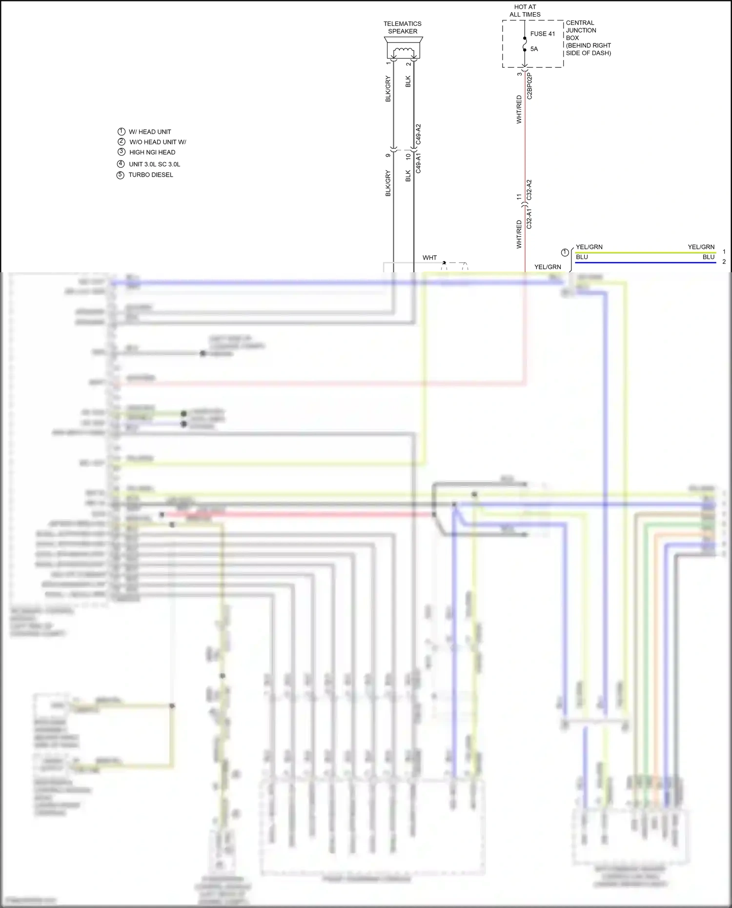 Wiring diagram central junction box for Land Rover Discovery L462 (2016-2020) (20 of 73)