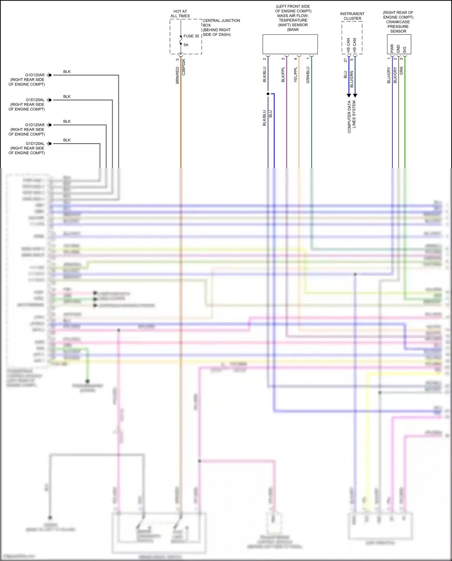 Wiring diagram computer data lines system for Land Rover Discovery L462 (2016-2020) (99 of 101)