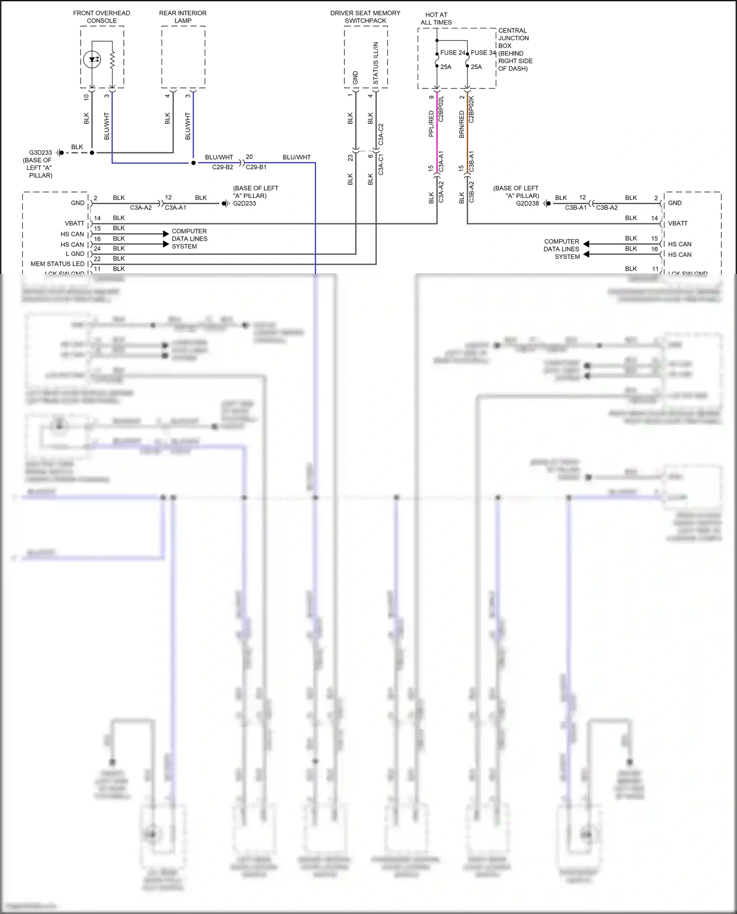 Wiring diagram computer data lines system for Land Rover Discovery L462 (2016-2020) (10 of 101)