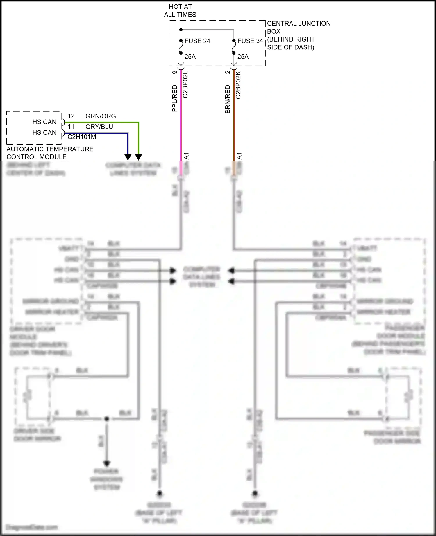 Wiring diagram computer data lines system for Land Rover Discovery L462 (2016-2020) (76 of 101)