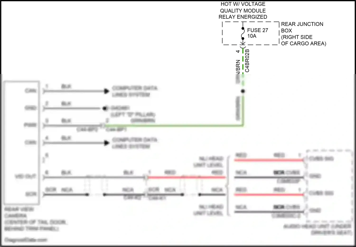Wiring diagram computer data lines system for Land Rover Discovery L462 (2016-2020) (27 of 101)