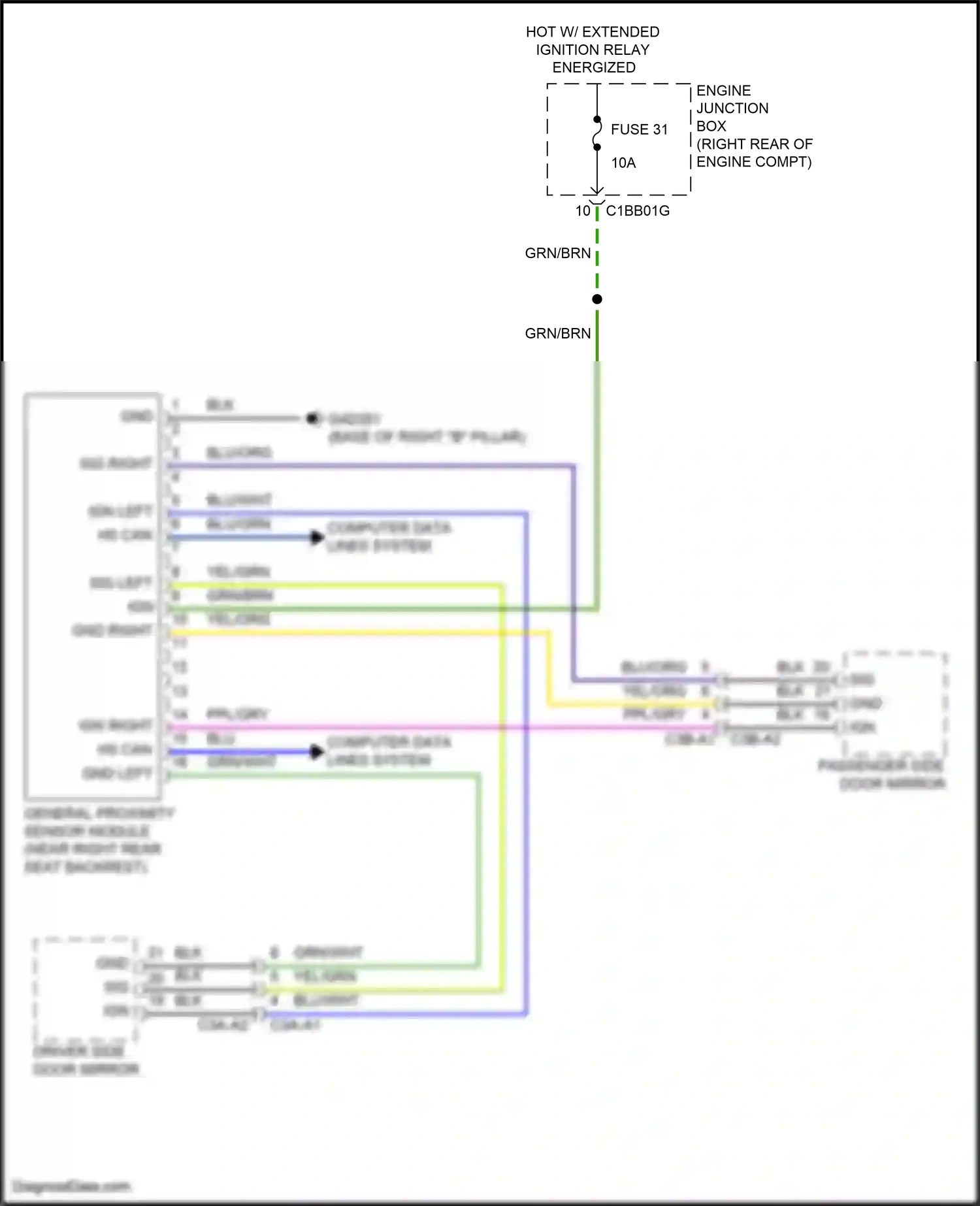 Wiring diagram computer data lines system for Land Rover Discovery L462 (2016-2020) (30 of 101)