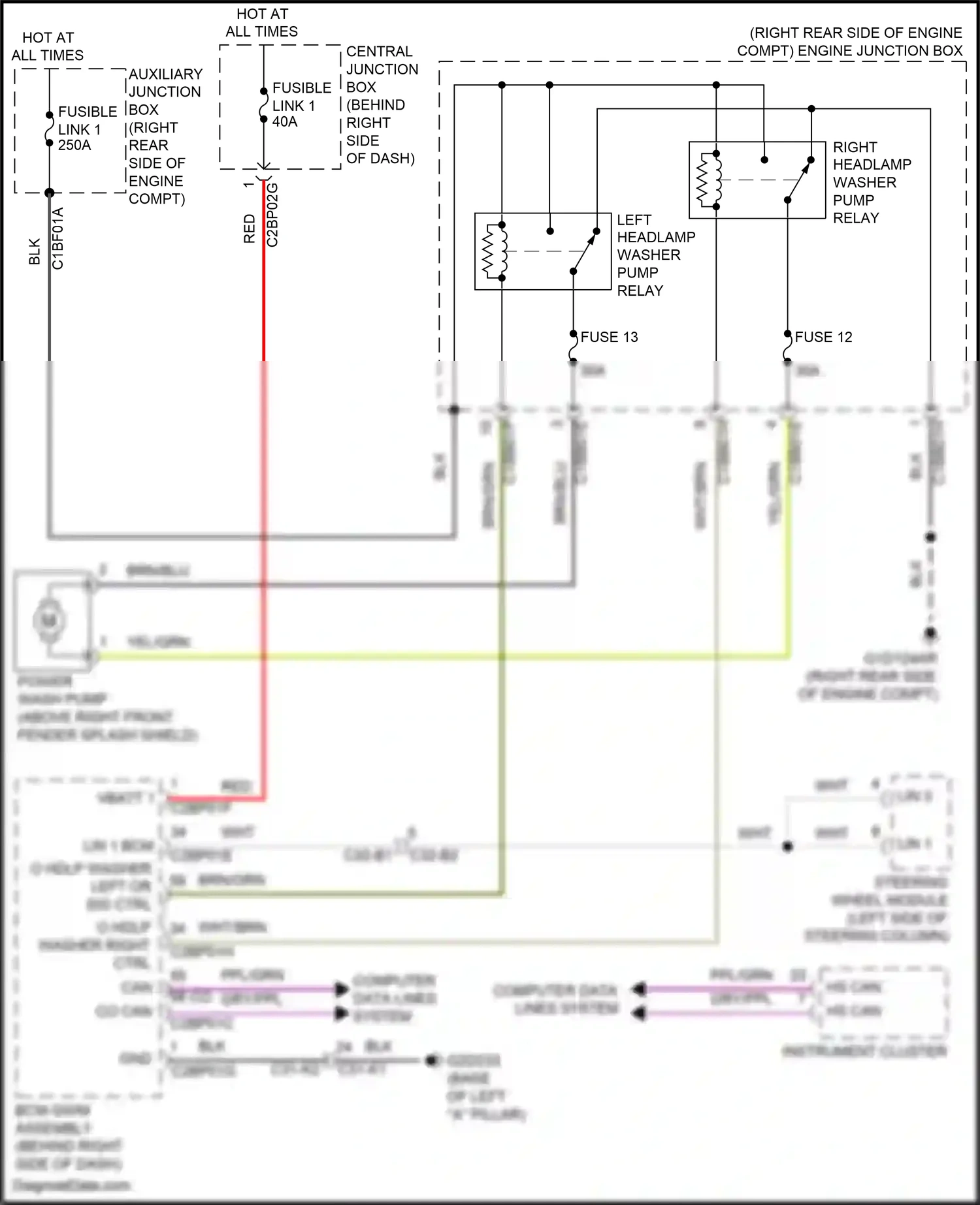 Wiring diagram computer data lines system for Land Rover Discovery L462 (2016-2020) (38 of 101)