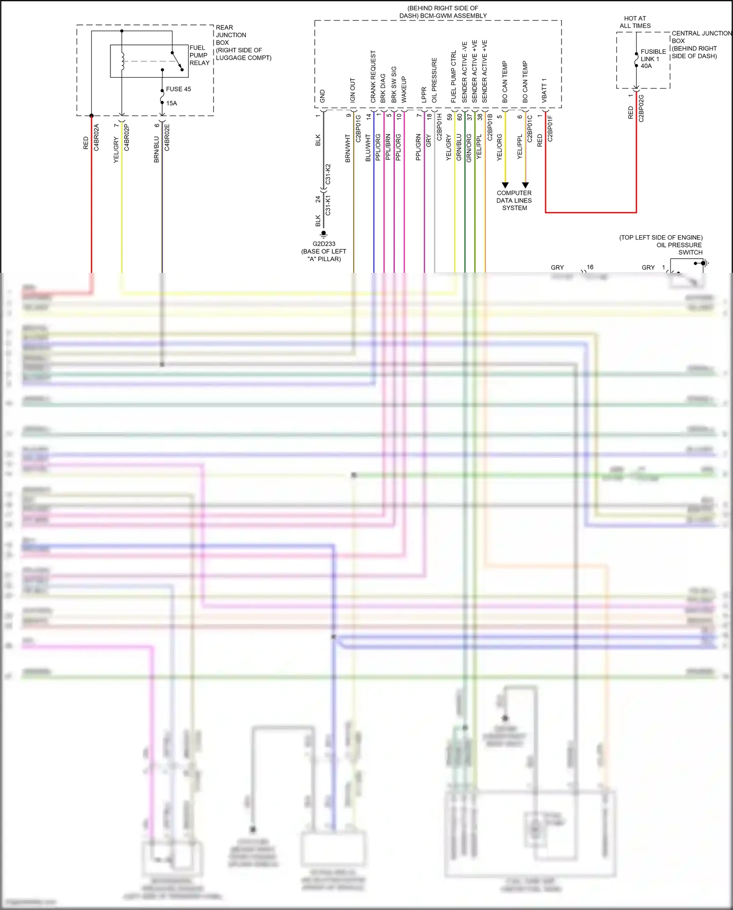 Wiring diagram computer data lines system for Land Rover Discovery L462 (2016-2020) (100 of 101)