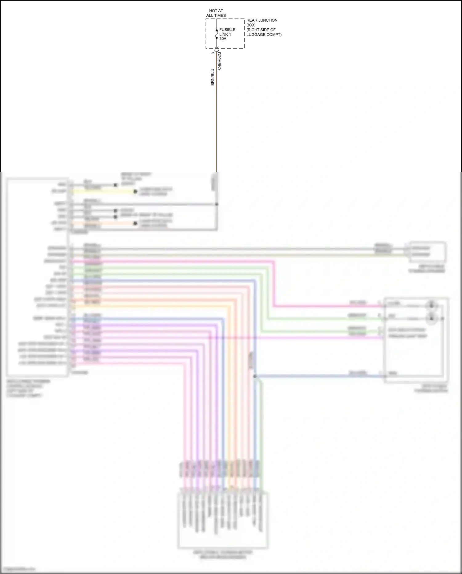 Wiring diagram deployable towbar control module for Land Rover Discovery L462 (2016-2020) (1 of 5)
