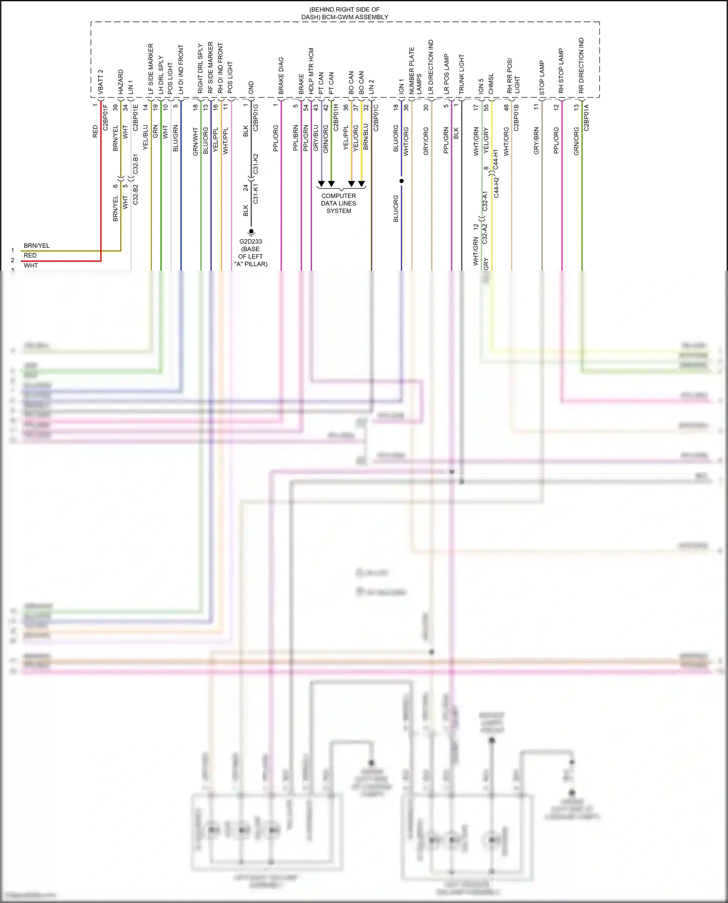Wiring diagram di led array for Land Rover Discovery L462 (2016-2020) (1 of 2)