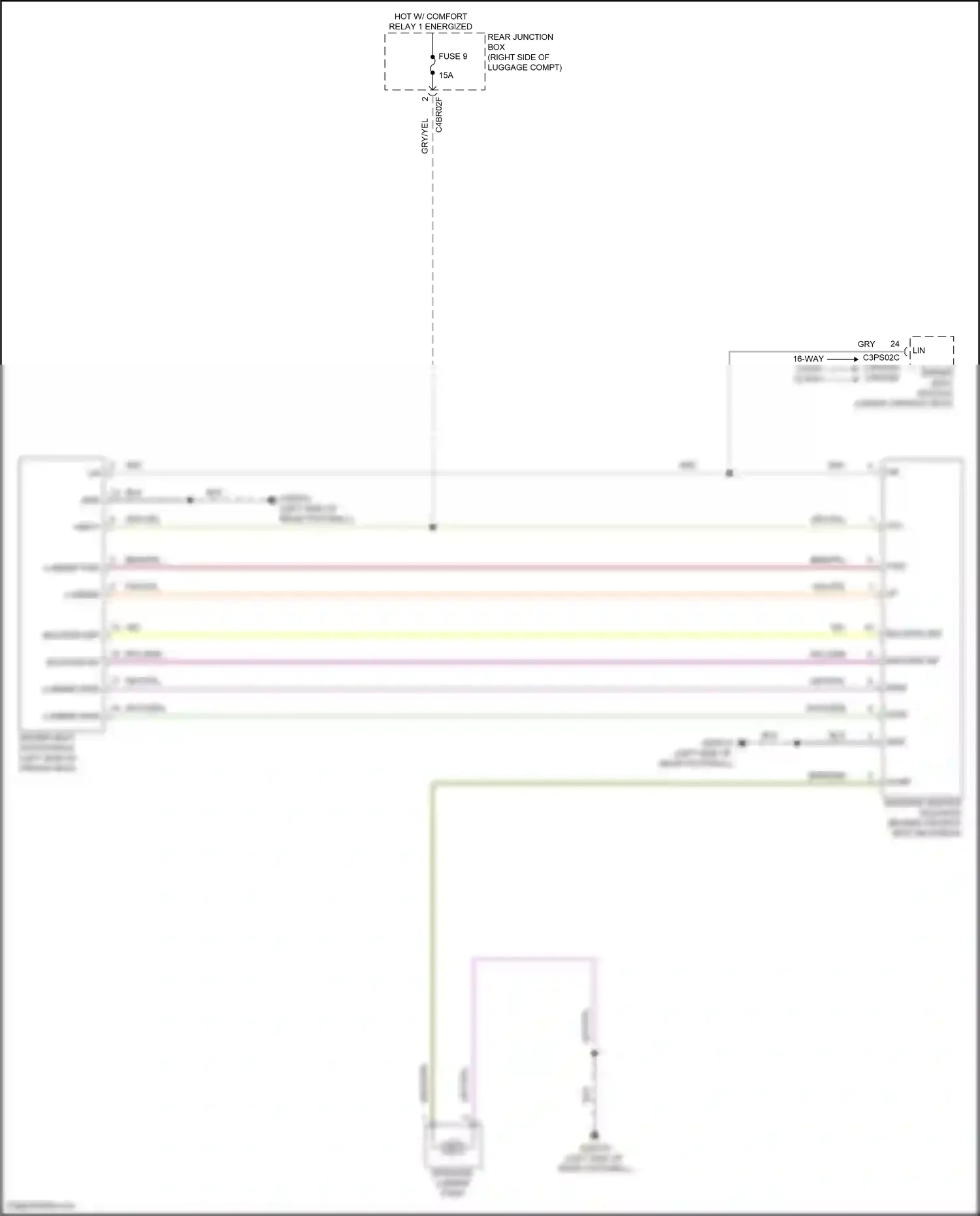 Wiring diagram driver seat module for Land Rover Discovery L462 (2016-2020) (1 of 5)