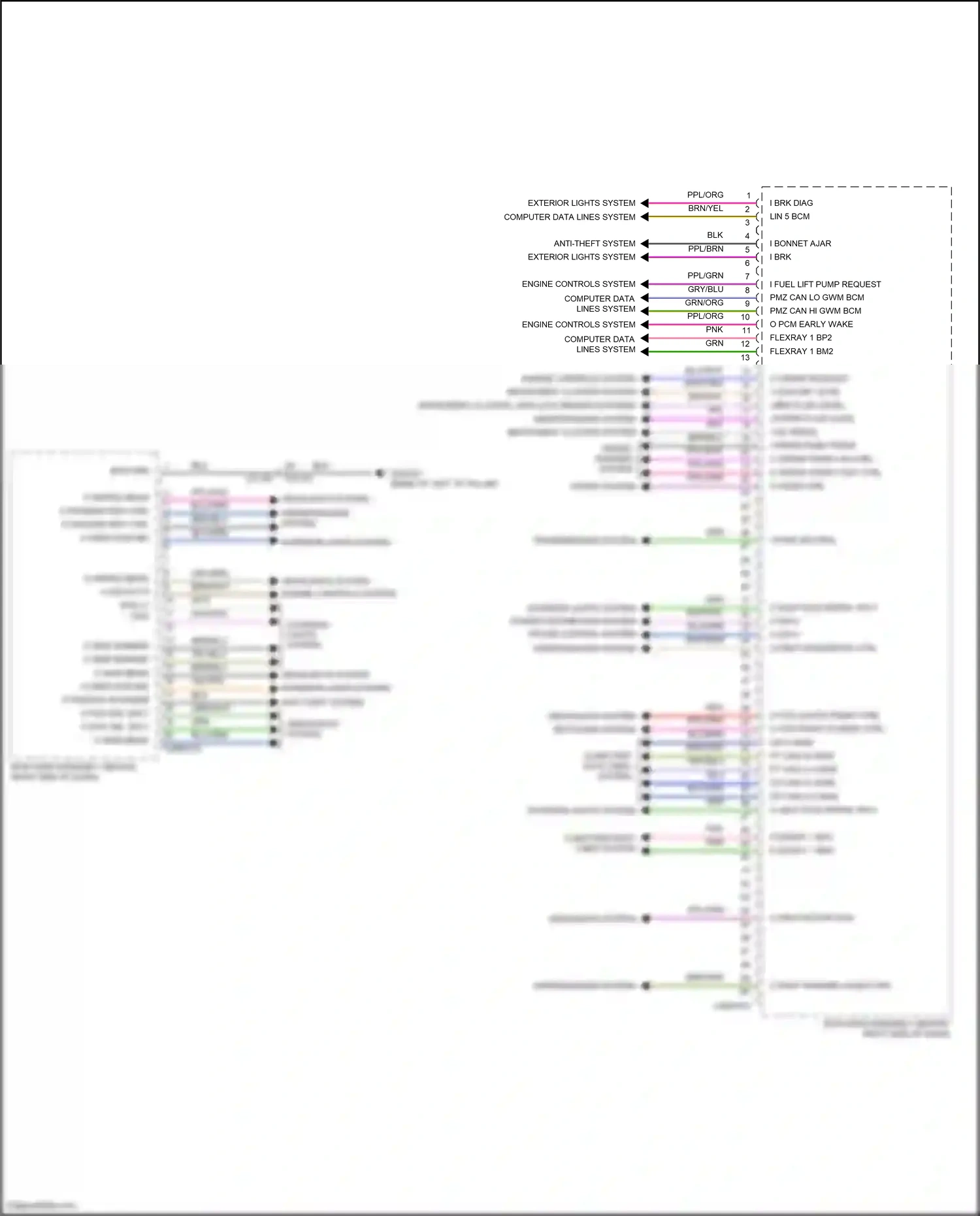 Wiring diagram engine controls system for Land Rover Discovery L462 (2016-2020) (4 of 8)