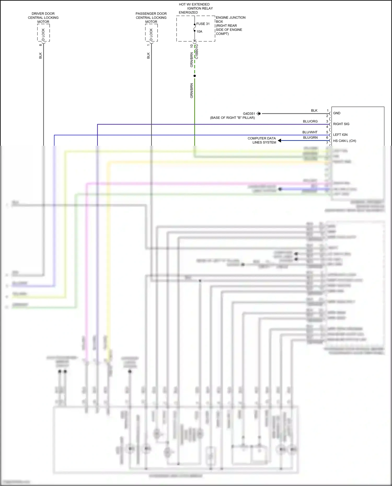 Wiring diagram engine junction box for Land Rover Discovery L462 (2016-2020) (8 of 23)