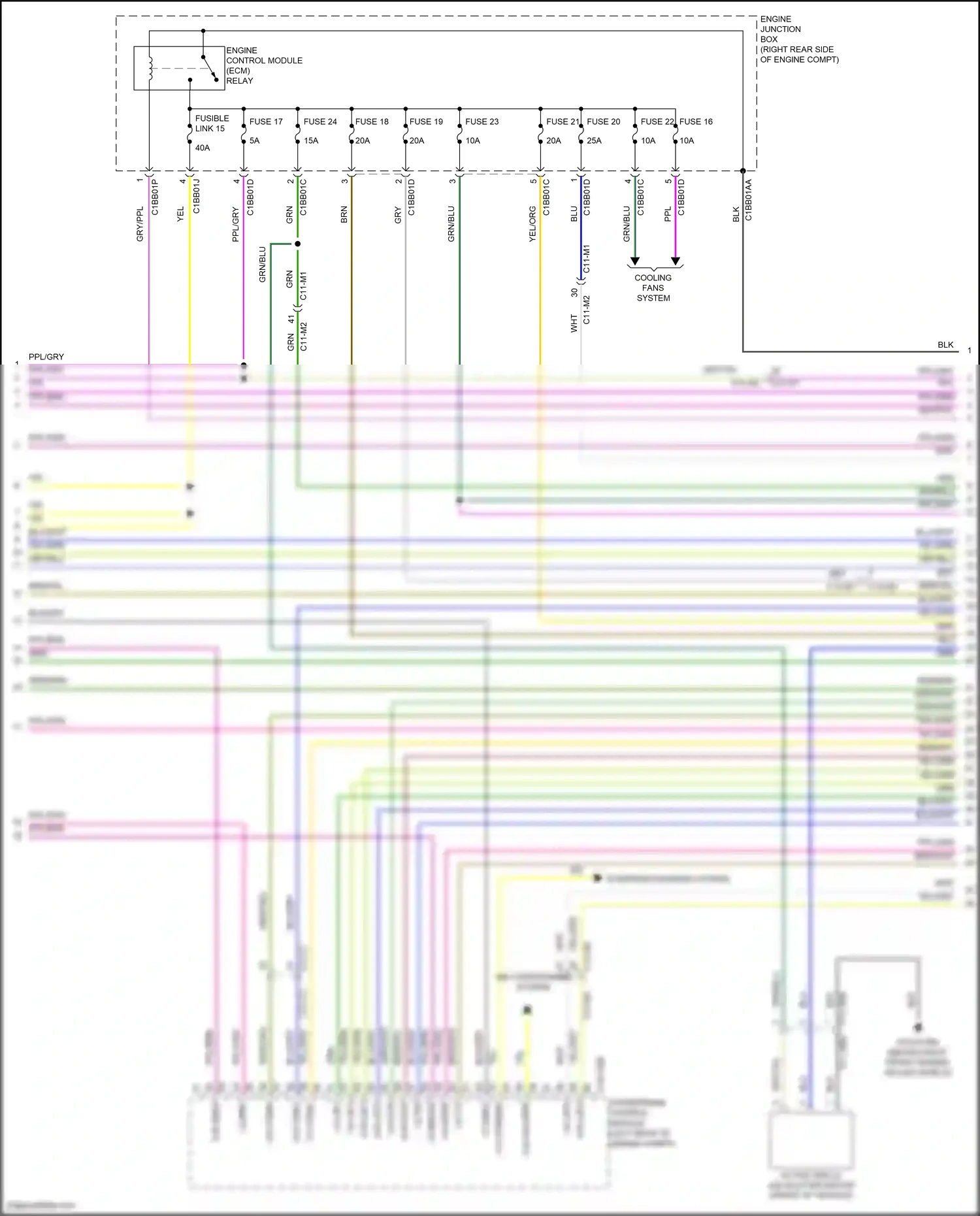 Wiring diagram engine junction box for Land Rover Discovery L462 (2016-2020) (20 of 23)