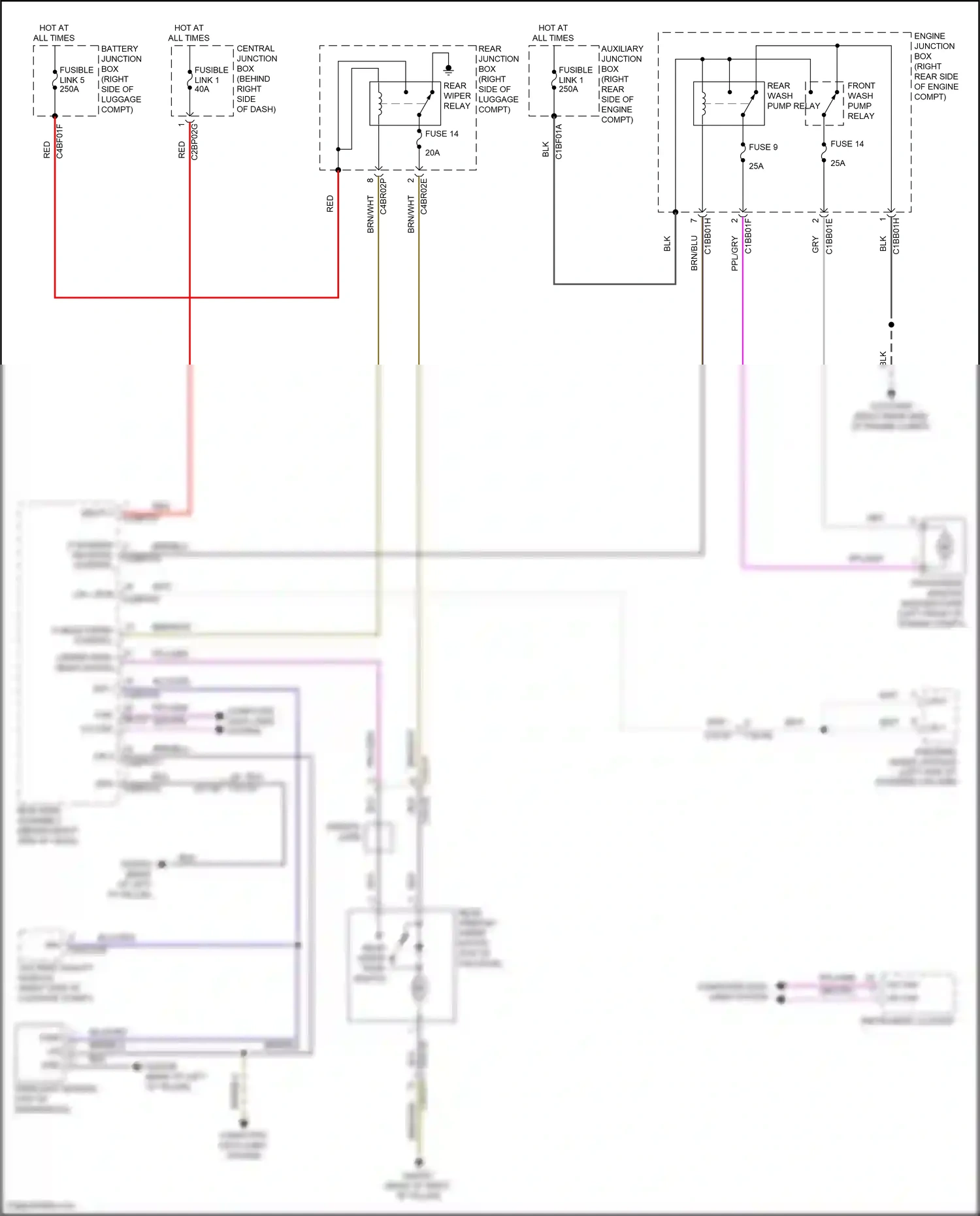 Wiring diagram engine junction box for Land Rover Discovery L462 (2016-2020) (9 of 23)