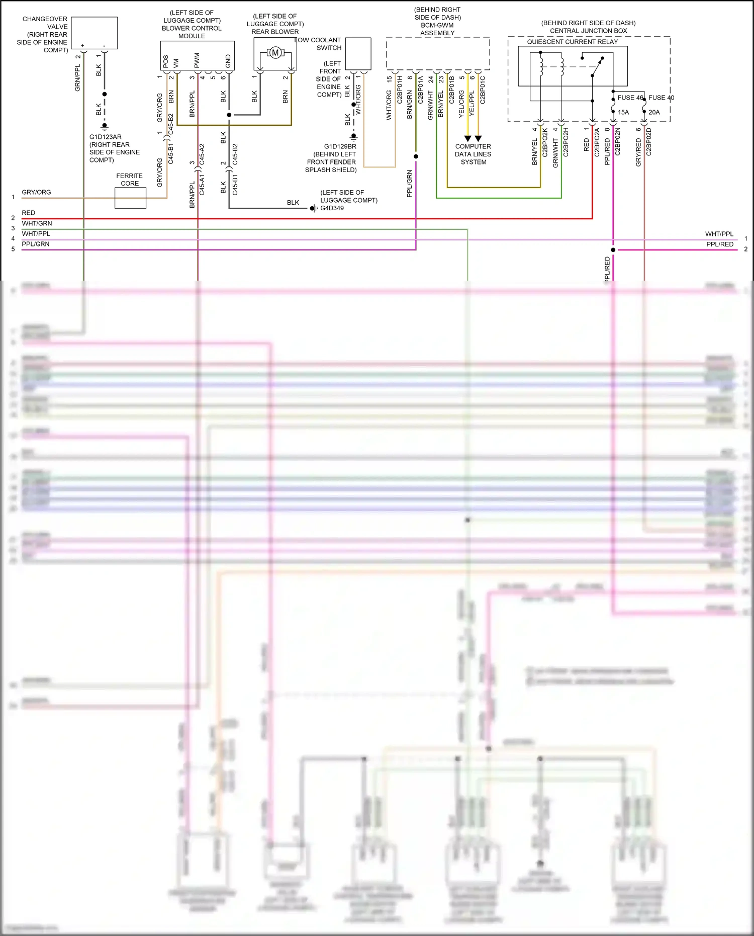 Wiring diagram ferrite core for Land Rover Discovery L462 (2016-2020) (1 of 6)