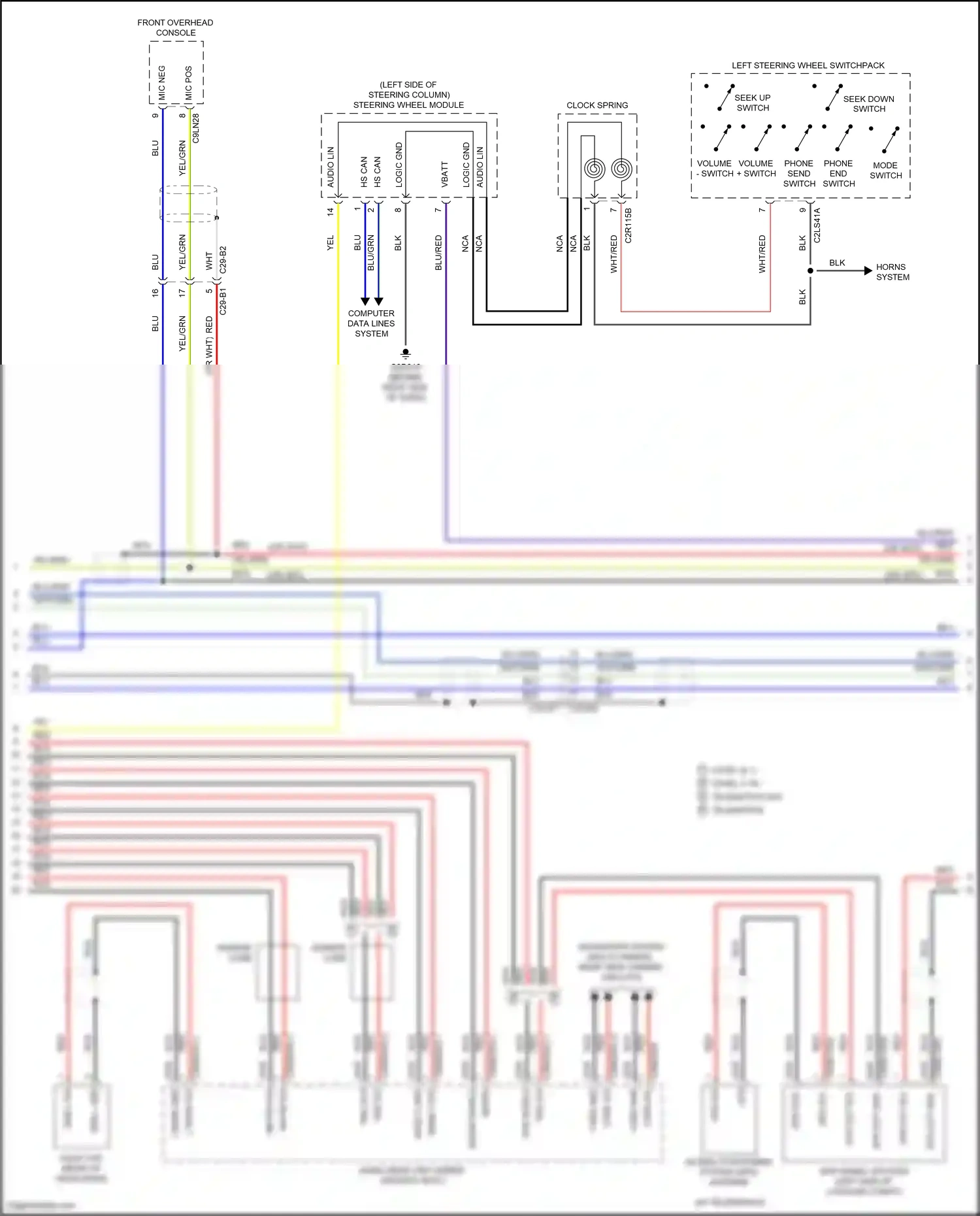 Wiring diagram ferrite core for Land Rover Discovery L462 (2016-2020) (3 of 6)