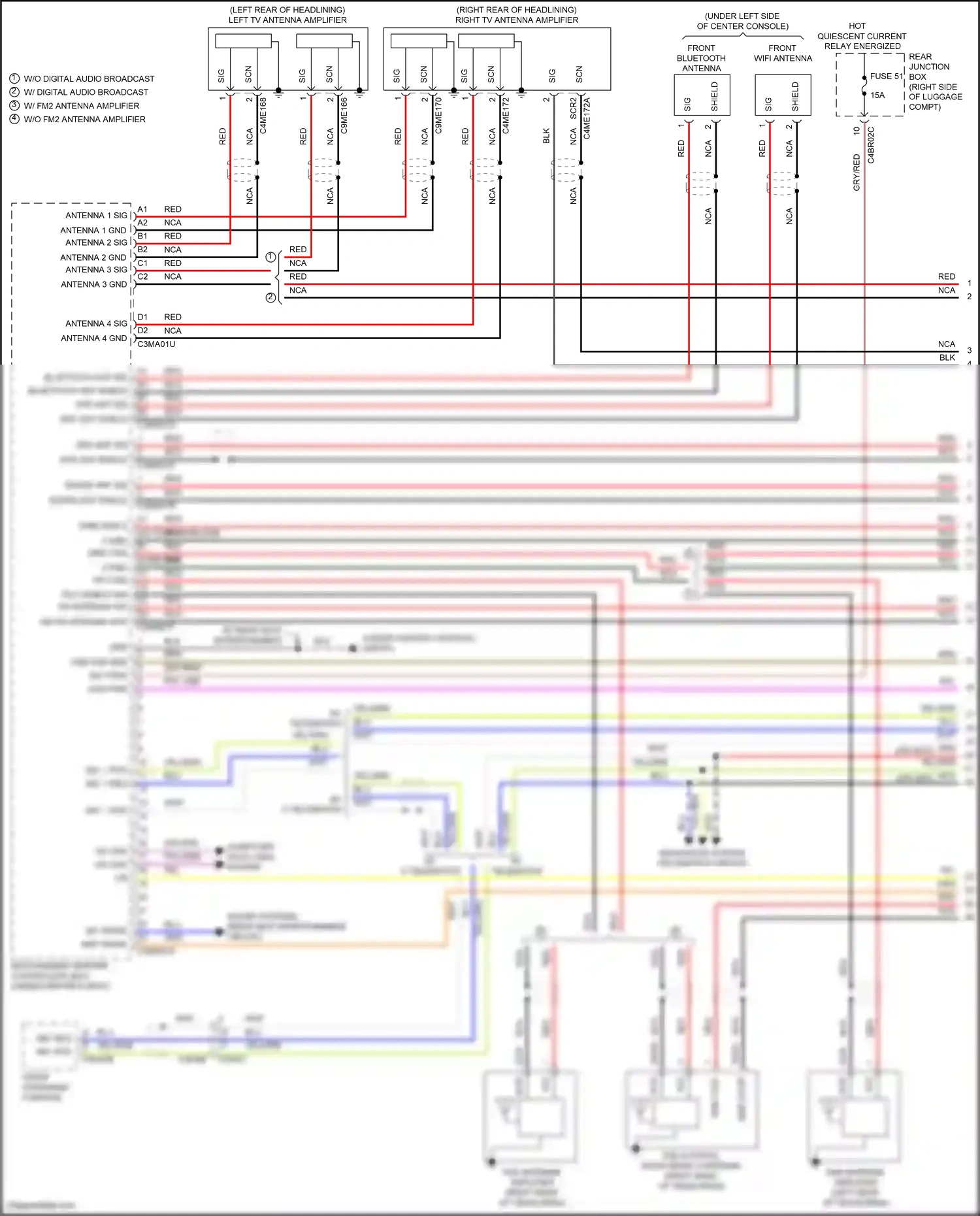 Wiring diagram front overhead console for Land Rover Discovery L462 (2016-2020) (6 of 15)