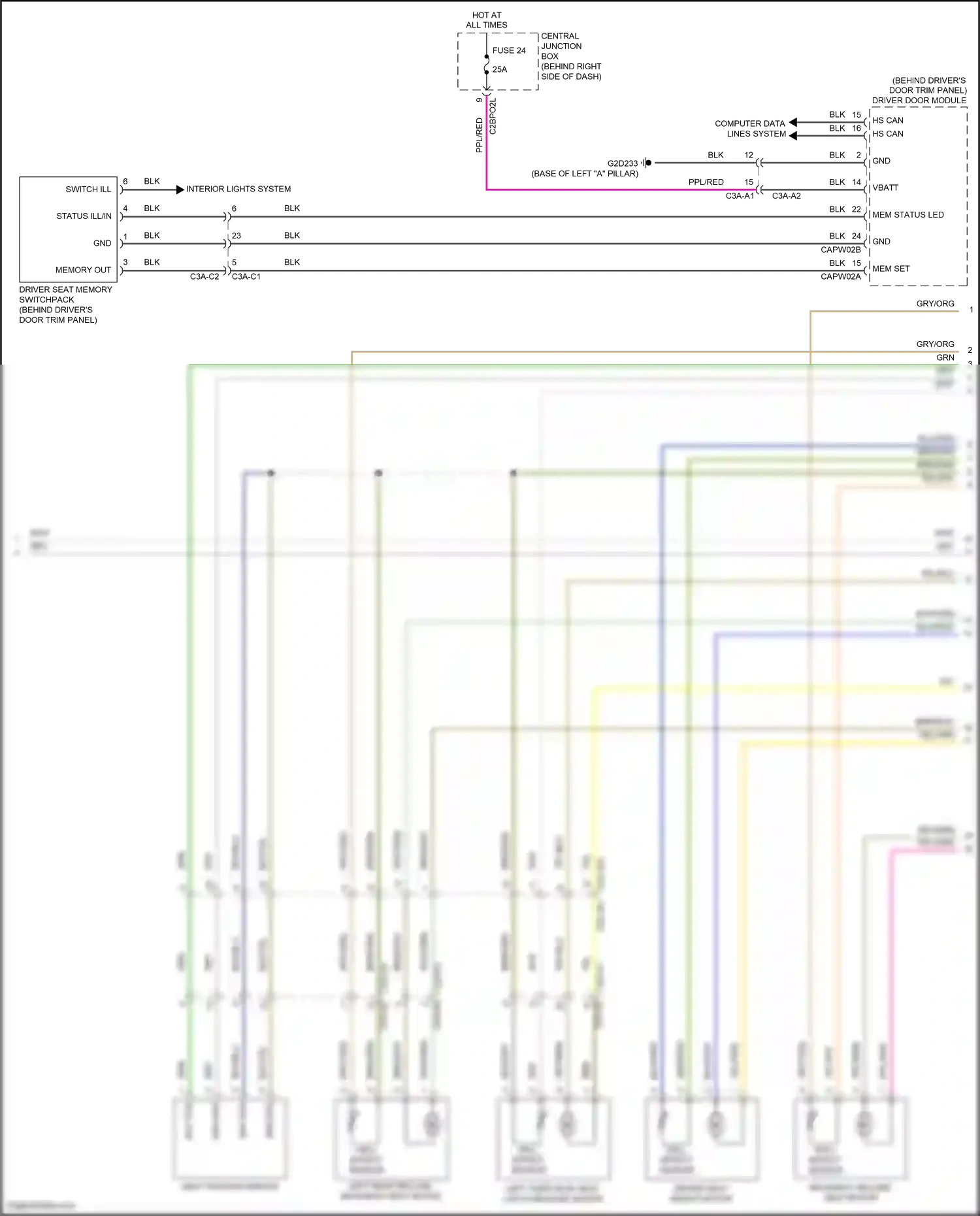 Wiring diagram hall effect sensor for Land Rover Discovery L462 (2016-2020) (2 of 8)