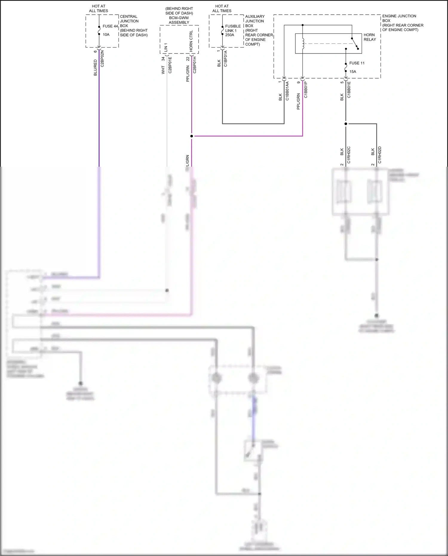 Wiring diagram left steering wheel switchpack for Land Rover Discovery L462 (2016-2020) (13 of 13)