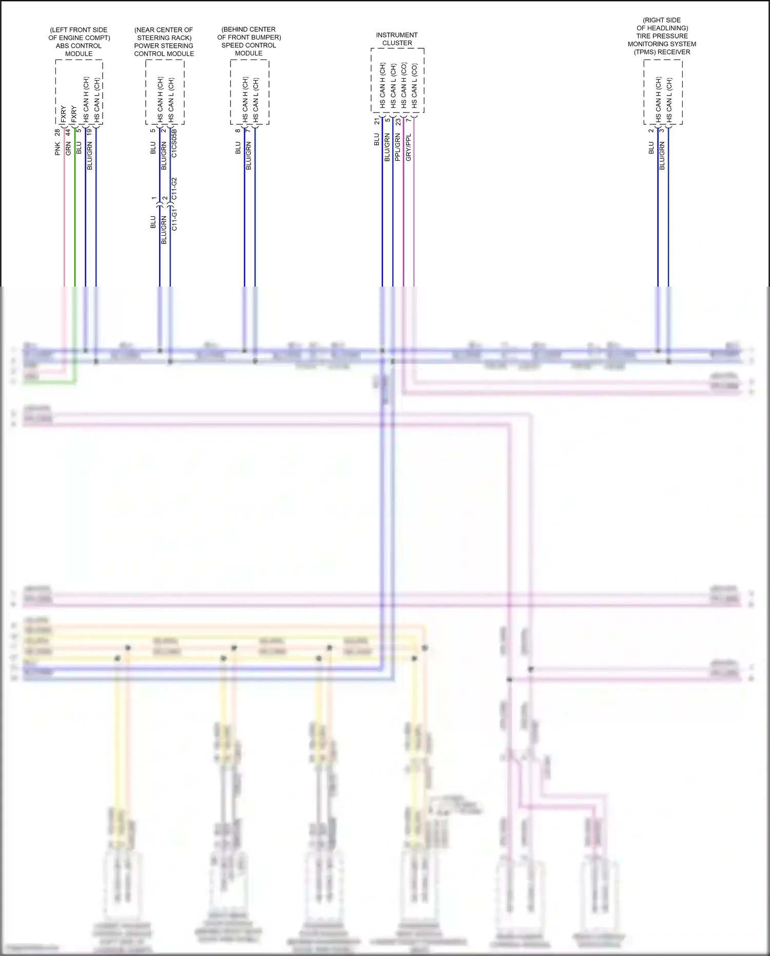 Wiring diagram lower tailgate control module for Land Rover Discovery L462 (2016-2020) (1 of 4)