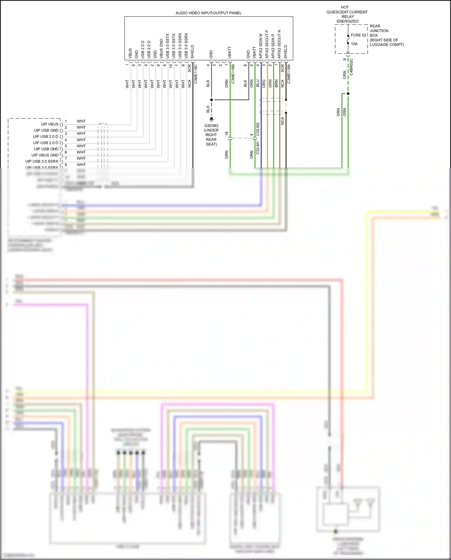 Wiring diagram navigation system for Land Rover Discovery L462 (2016-2020) (2 of 8)