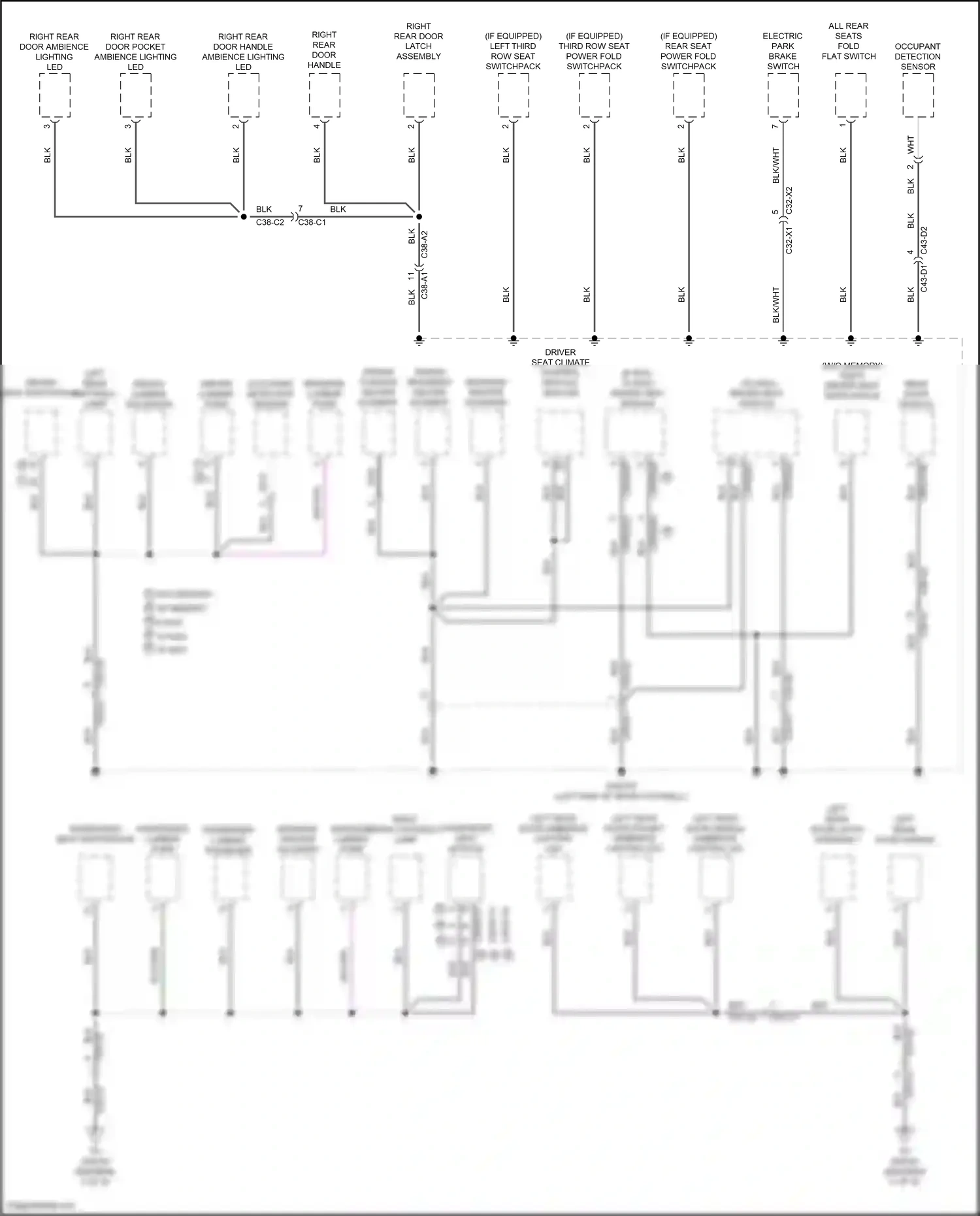 Wiring diagram occupant detection sensor for Land Rover Discovery L462 (2016-2020) (1 of 4)