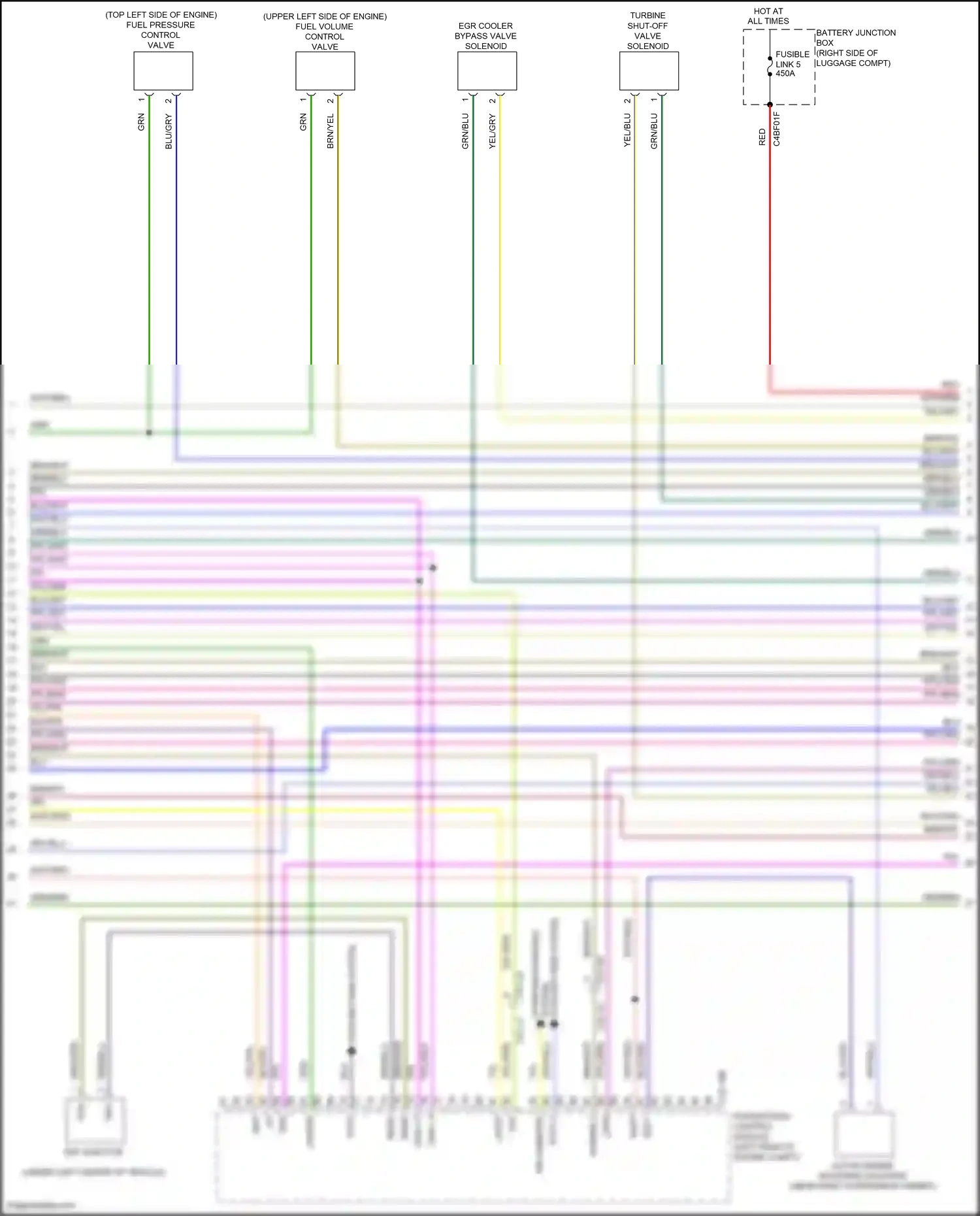 Wiring diagram powertrain control module for Land Rover Discovery L462 (2016-2020) (19 of 20)