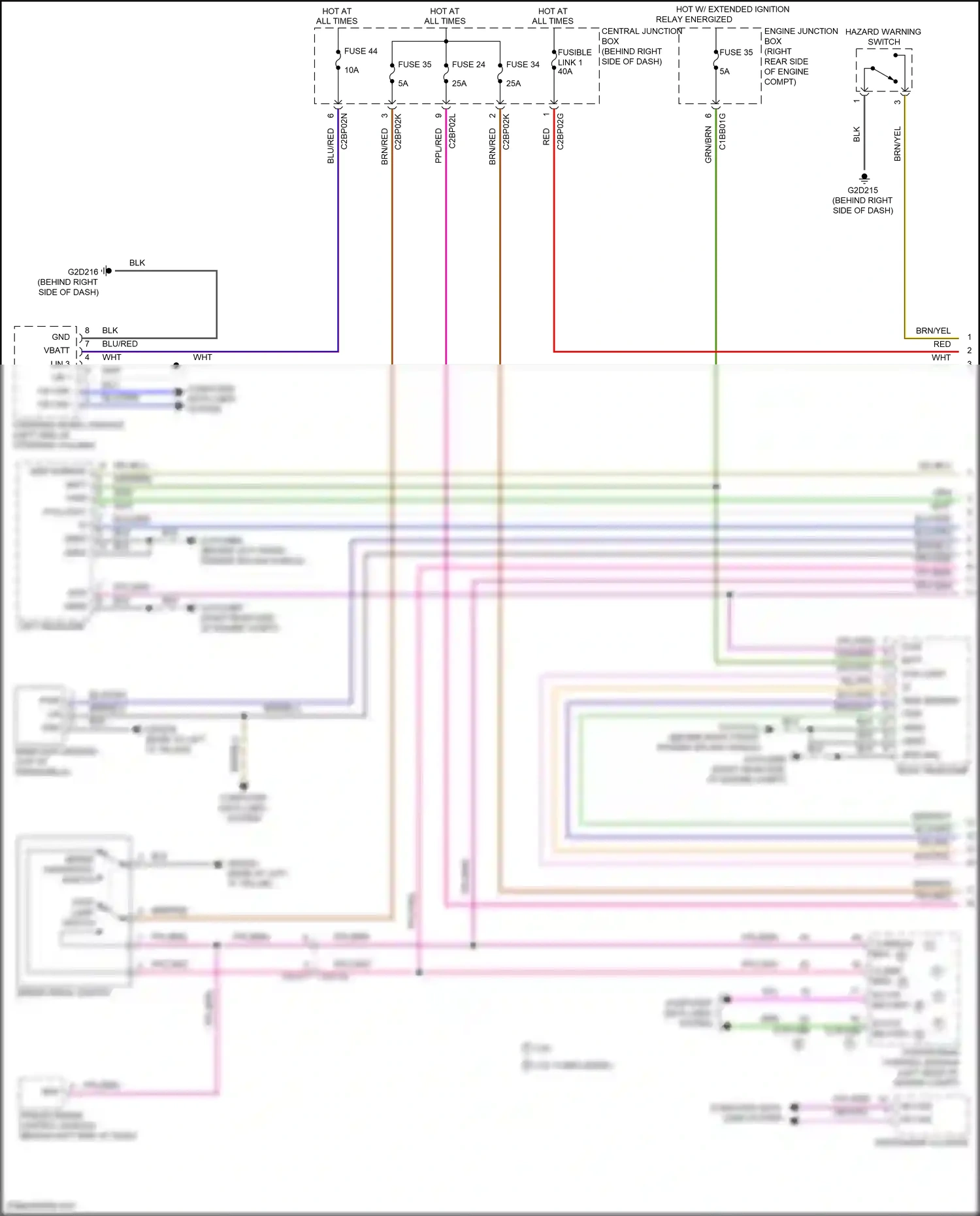 Wiring diagram rain/light sensor for Land Rover Discovery L462 (2016-2020) (2 of 6)