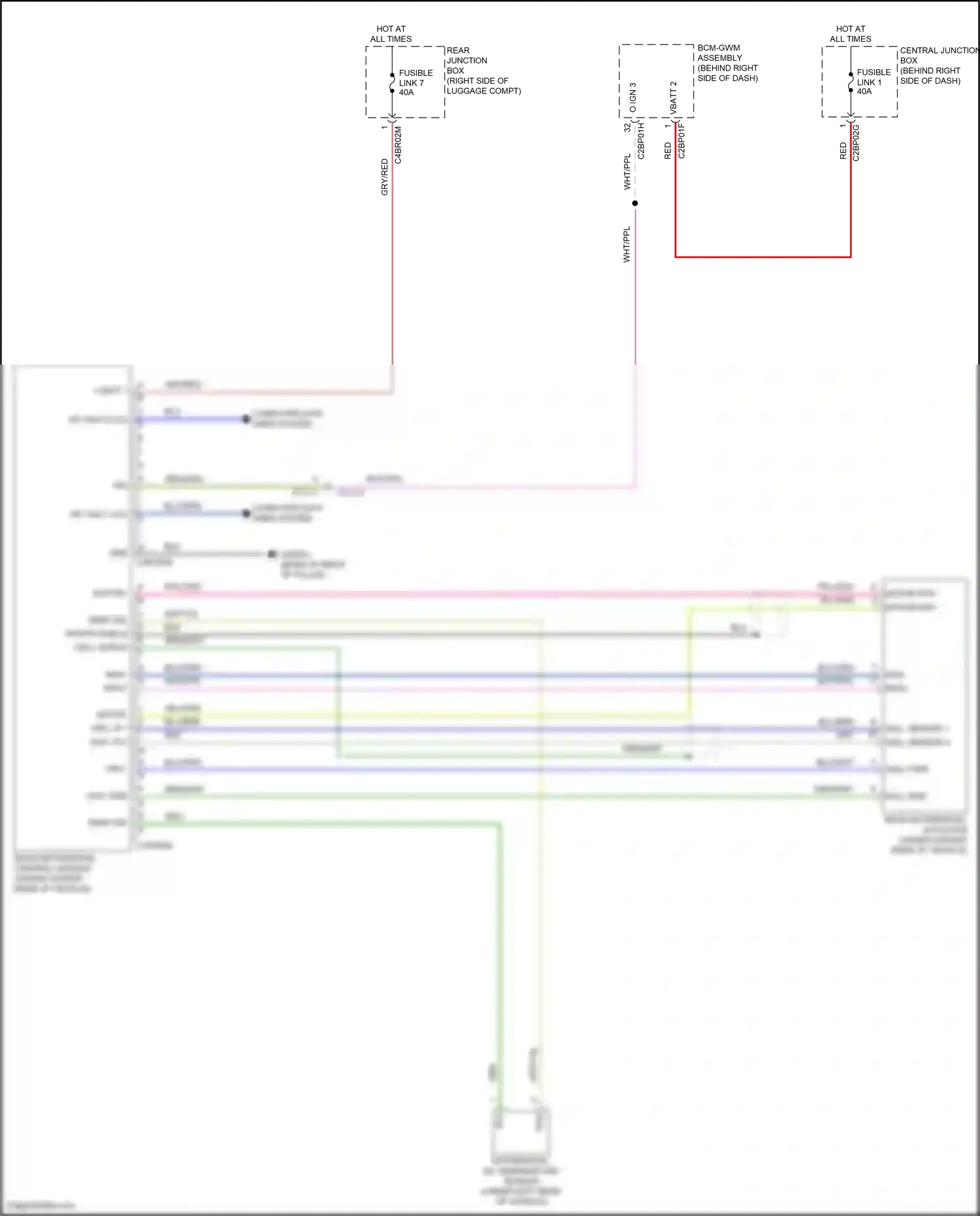 Wiring diagram rear differential control module for Land Rover Discovery L462 (2016-2020) (4 of 4)