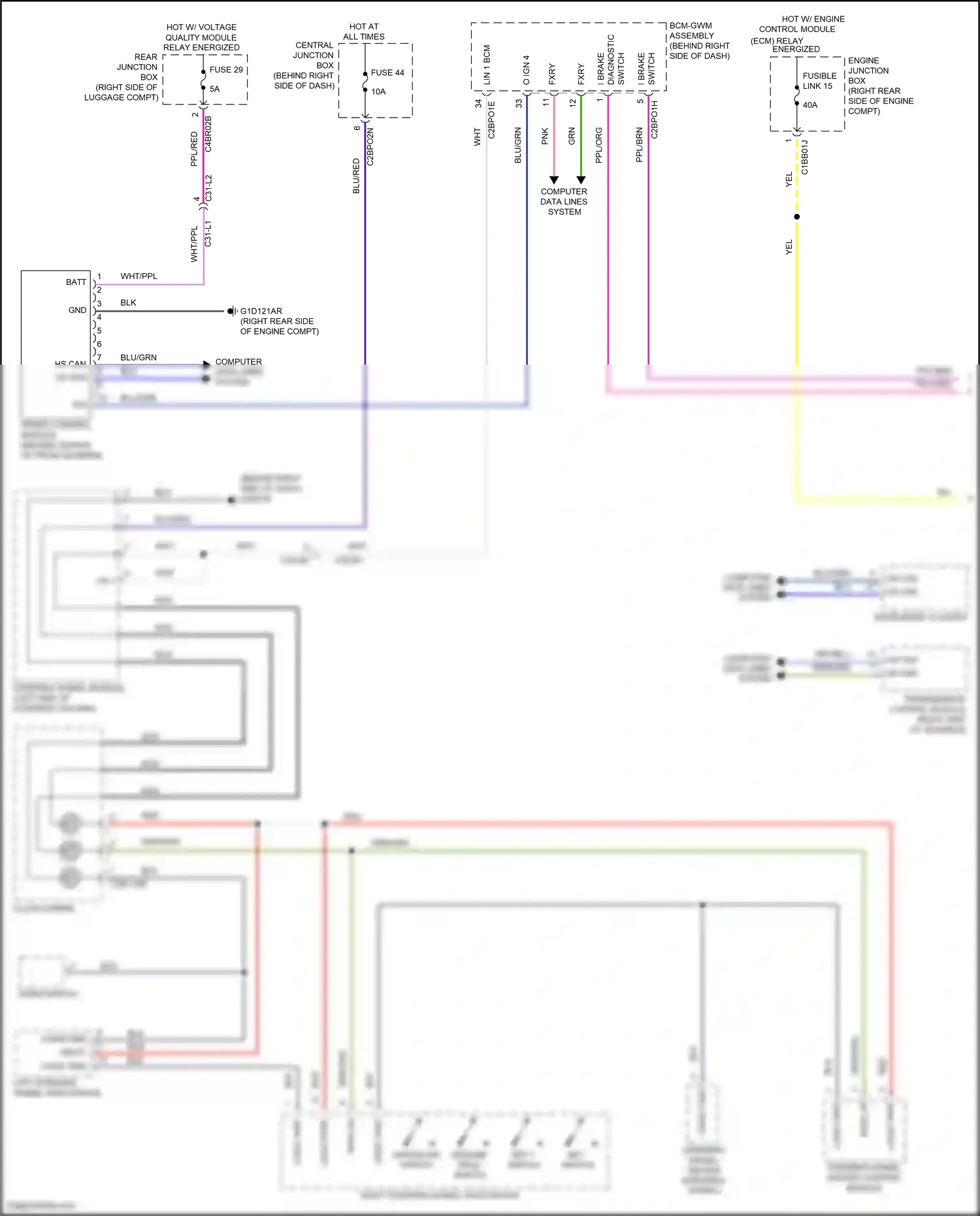Wiring diagram set switch for Land Rover Discovery L462 (2016-2020) (2 of 2)