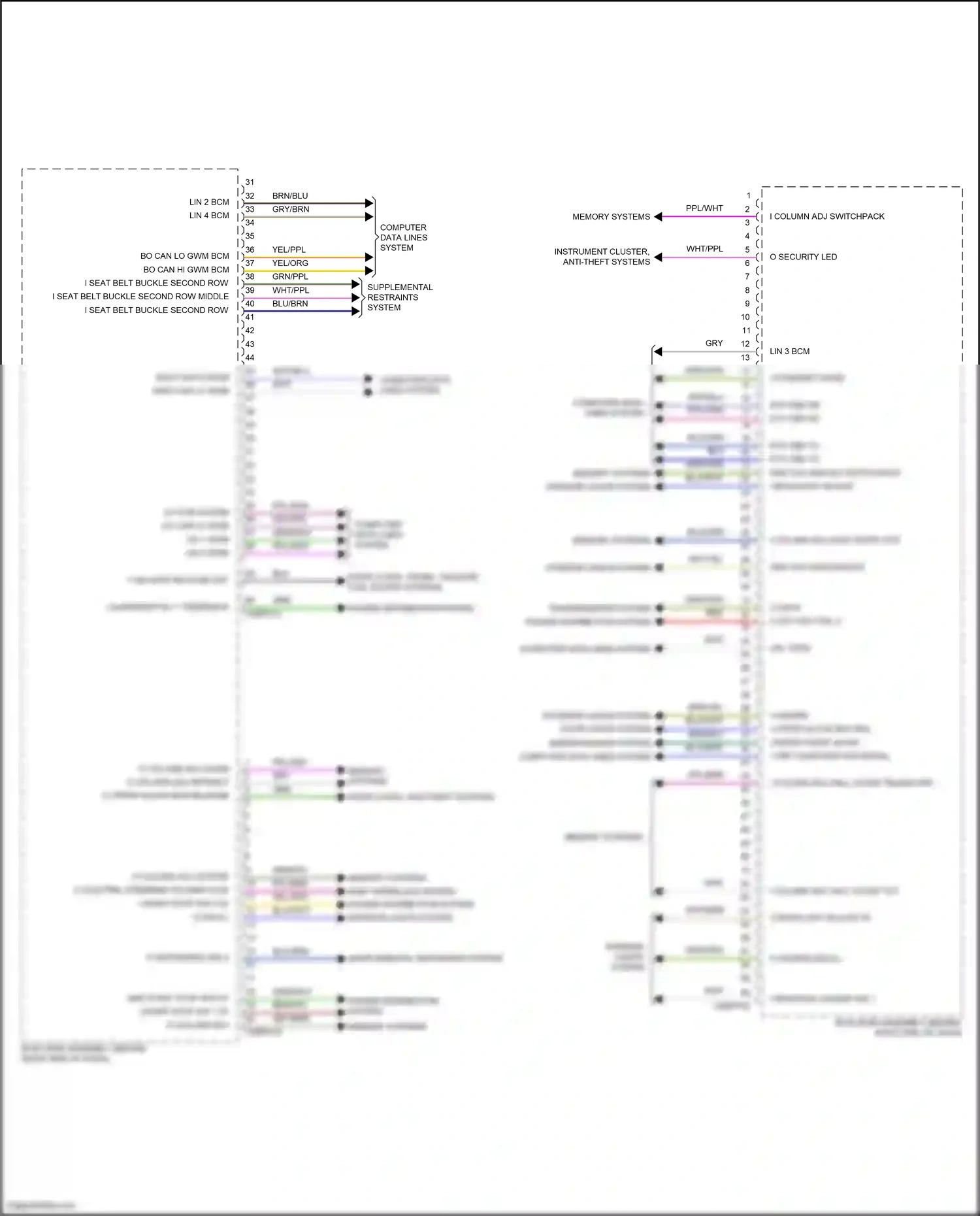 Wiring diagram transmissions system for Land Rover Discovery L462 (2016-2020) (1 of 3)