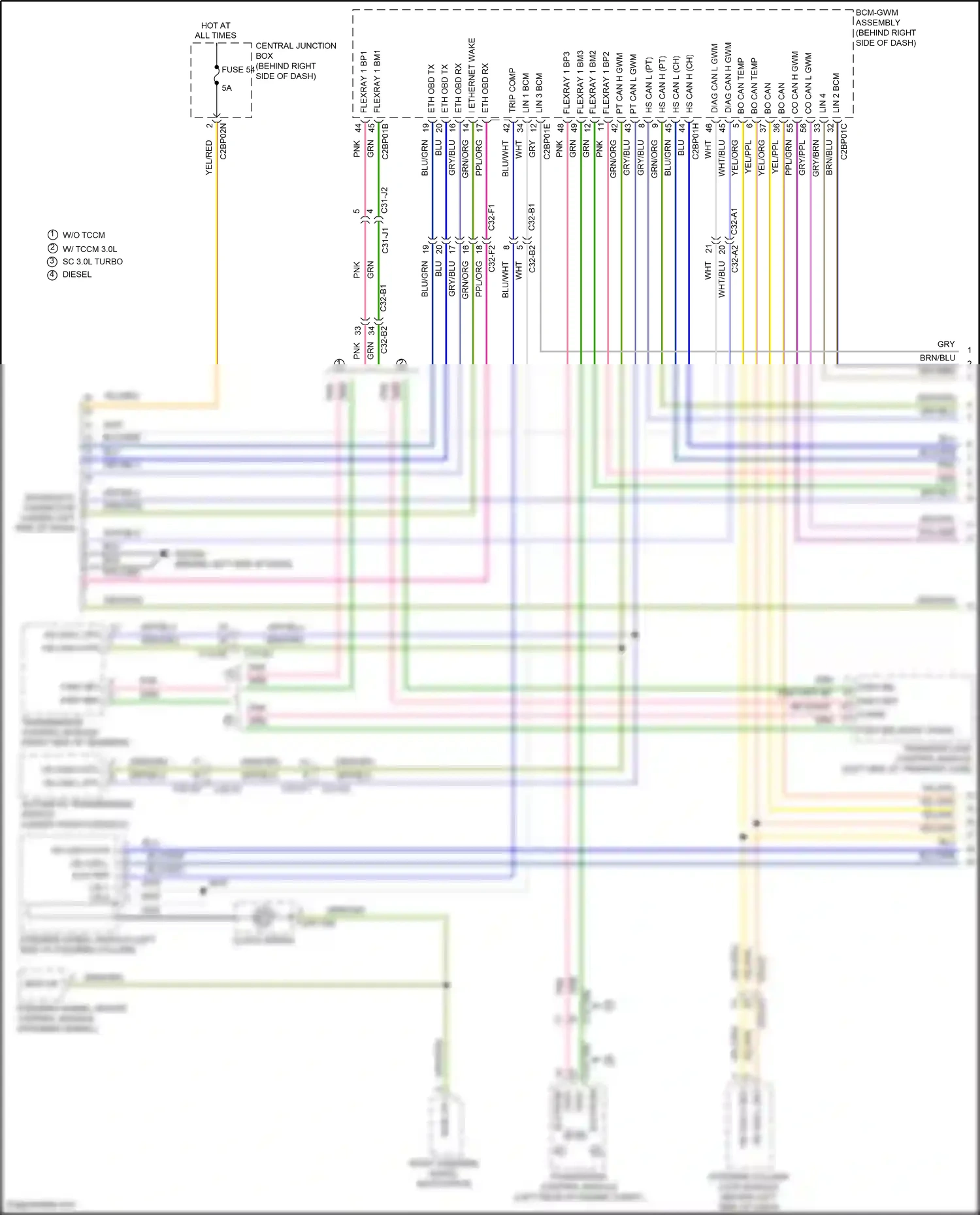 Wiring diagram trip comp for Land Rover Discovery L462 (2016-2020) (1 of 1)