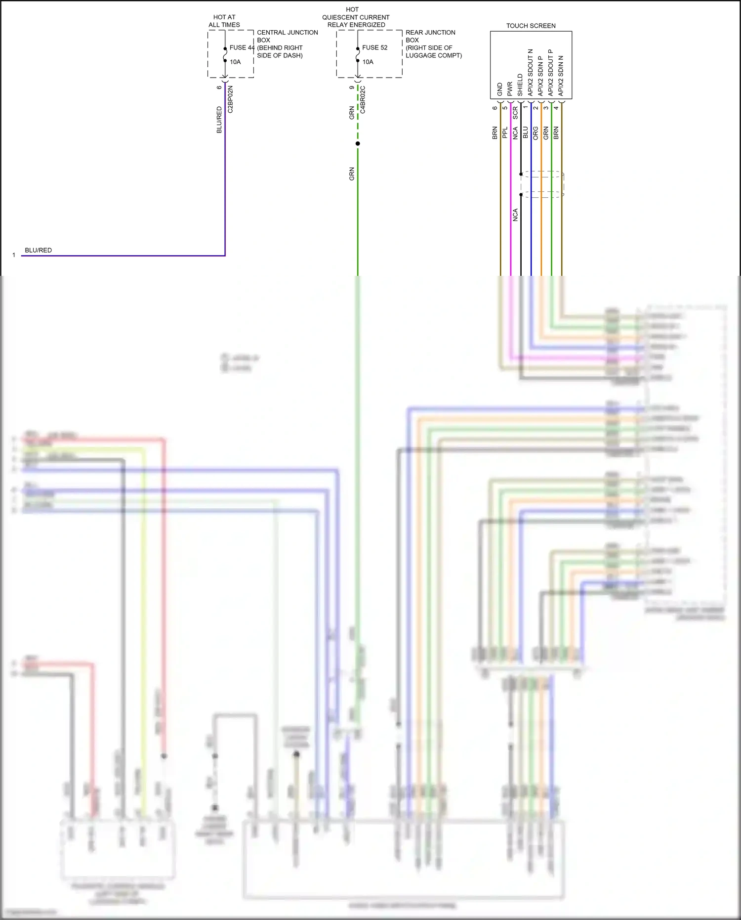 Wiring diagram usbotg 0 data + for Land Rover Discovery L462 (2016-2020) (1 of 4)