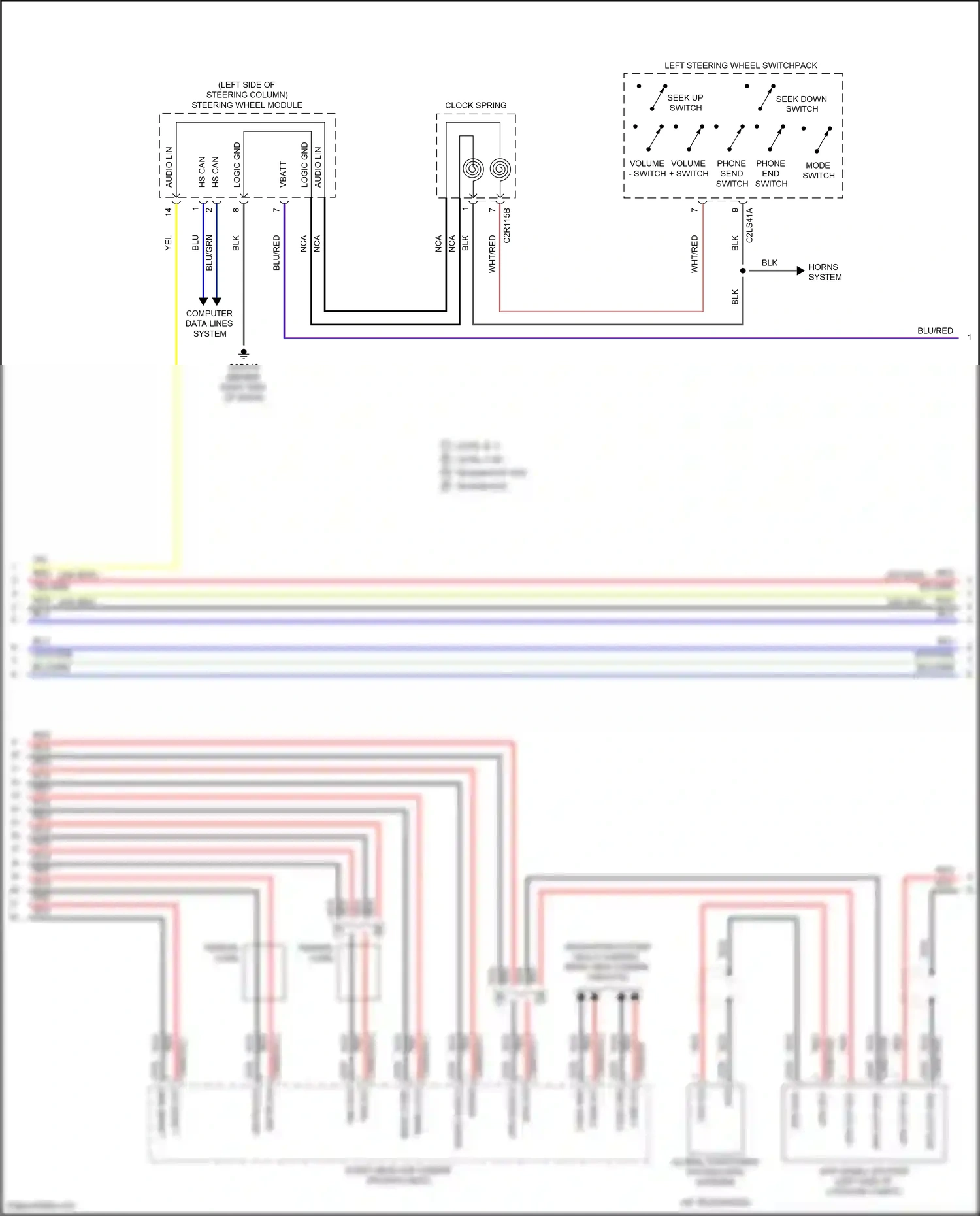 Wiring diagram volume switch for Land Rover Discovery L462 (2016-2020) (1 of 6)