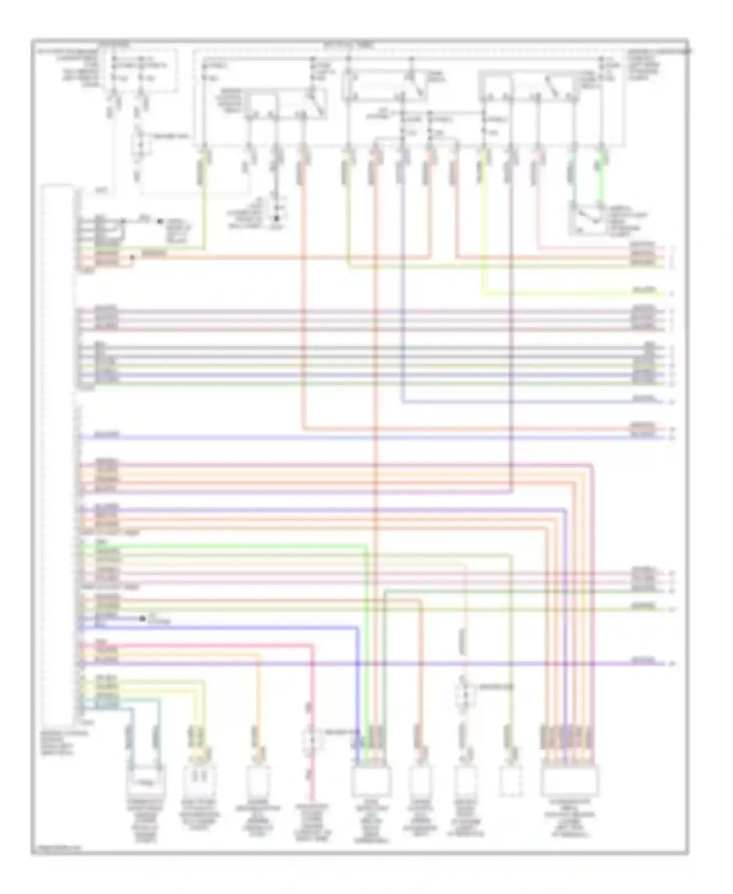Freelander Land Rover I facelift (2003-2006): Wiring diagram engine performance 2.5l (1 of 3)