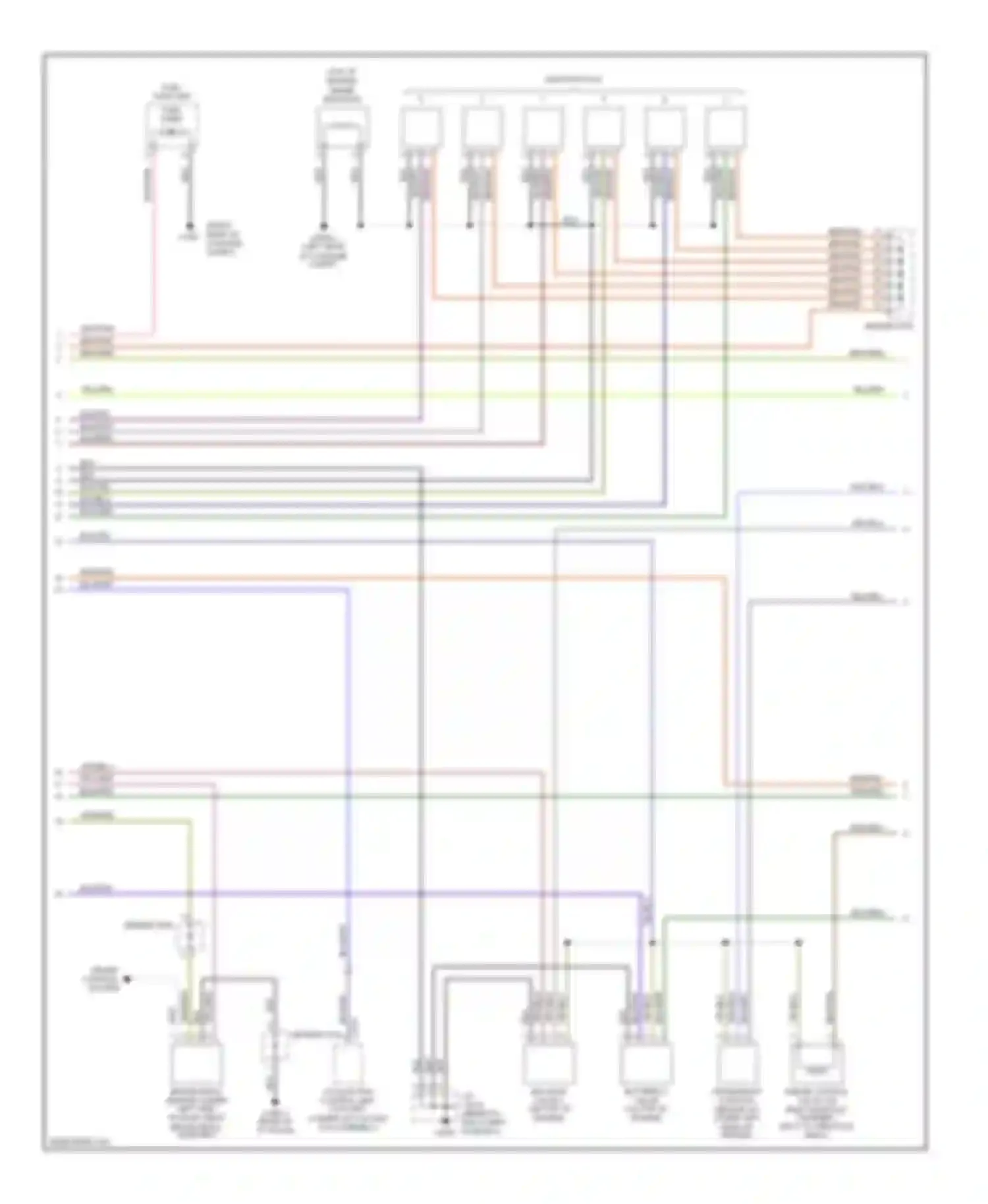 Freelander Land Rover I facelift (2003-2006): Wiring diagram engine performance 2.5l (2 of 3)