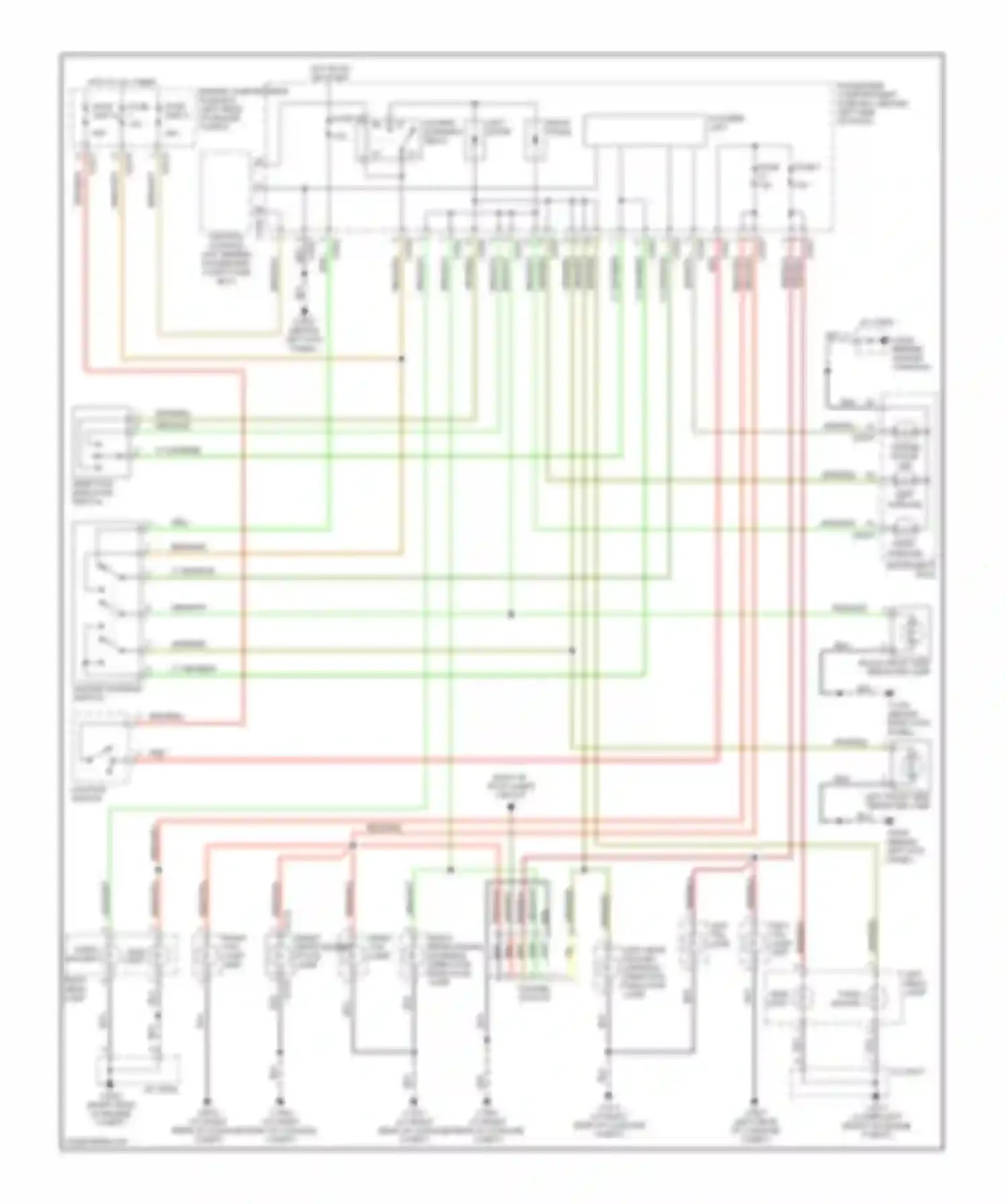 Freelander Land Rover I facelift (2003-2006): Exterior lamps circuit, without drl