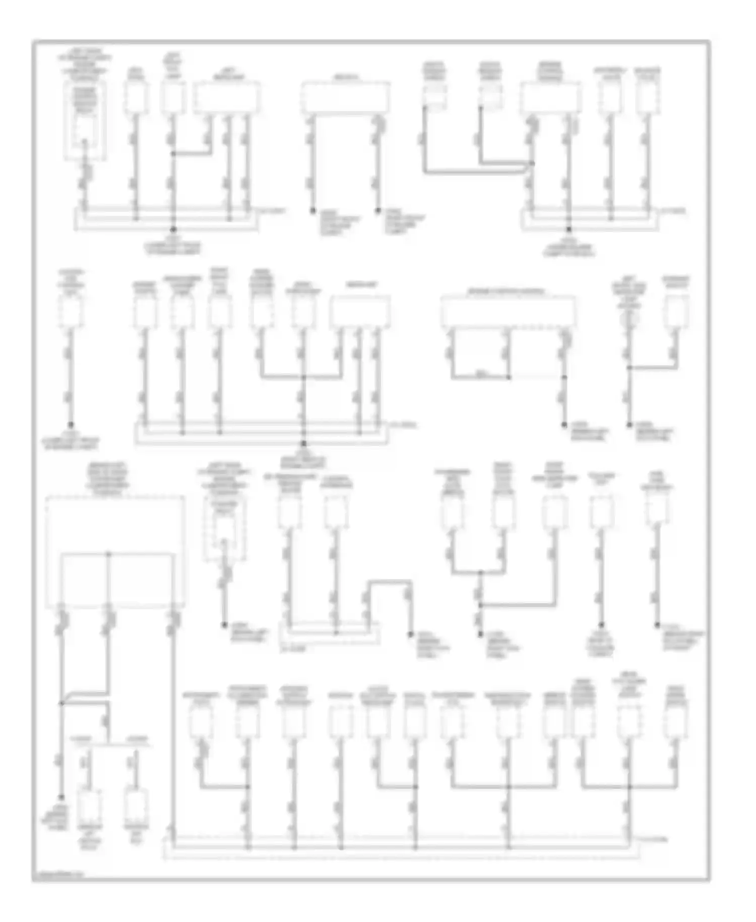 Freelander Land Rover I facelift (2003-2006): Ground distribution circuit (1 of 3)