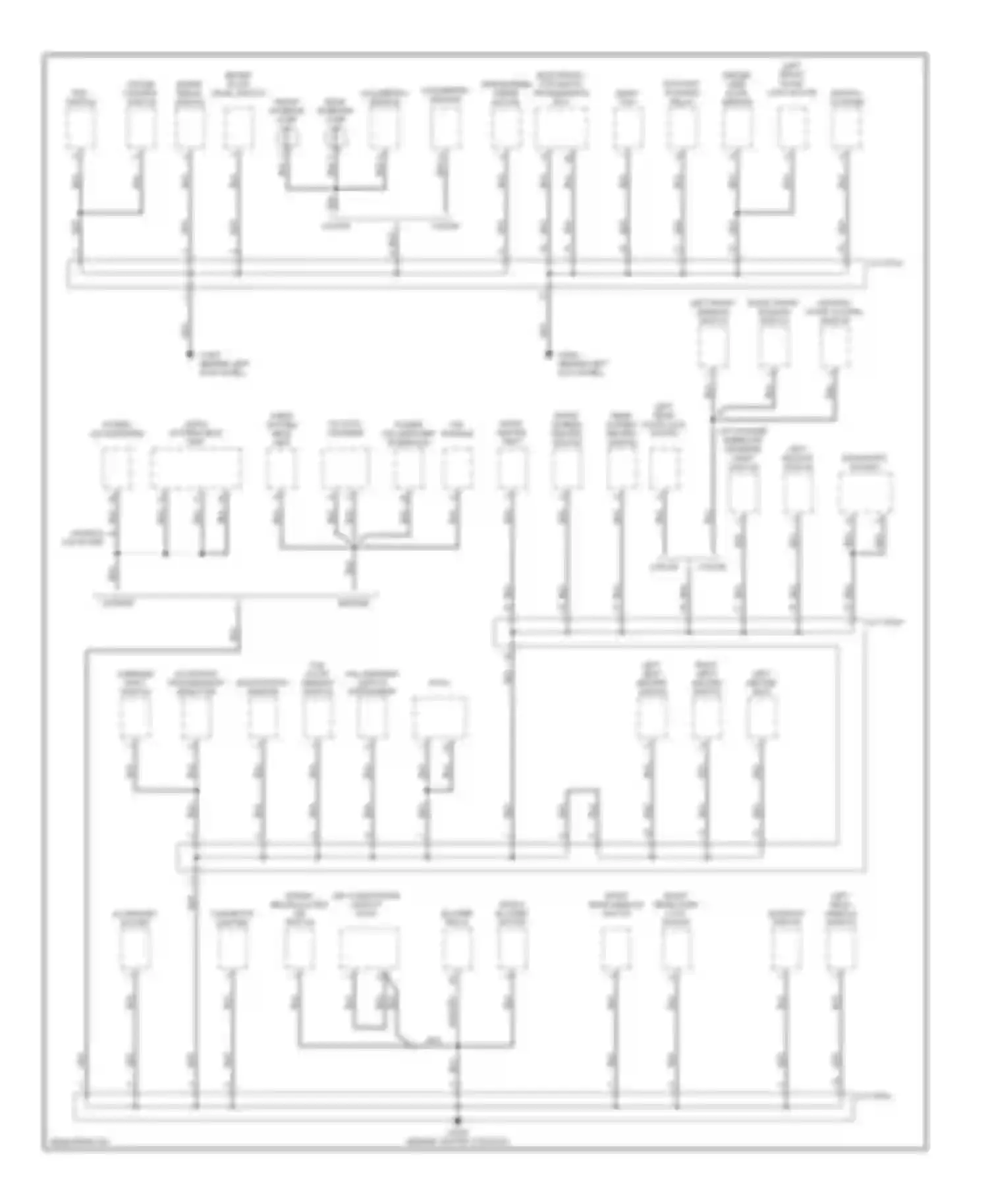 Freelander Land Rover I facelift (2003-2006): Ground distribution circuit (2 of 3)