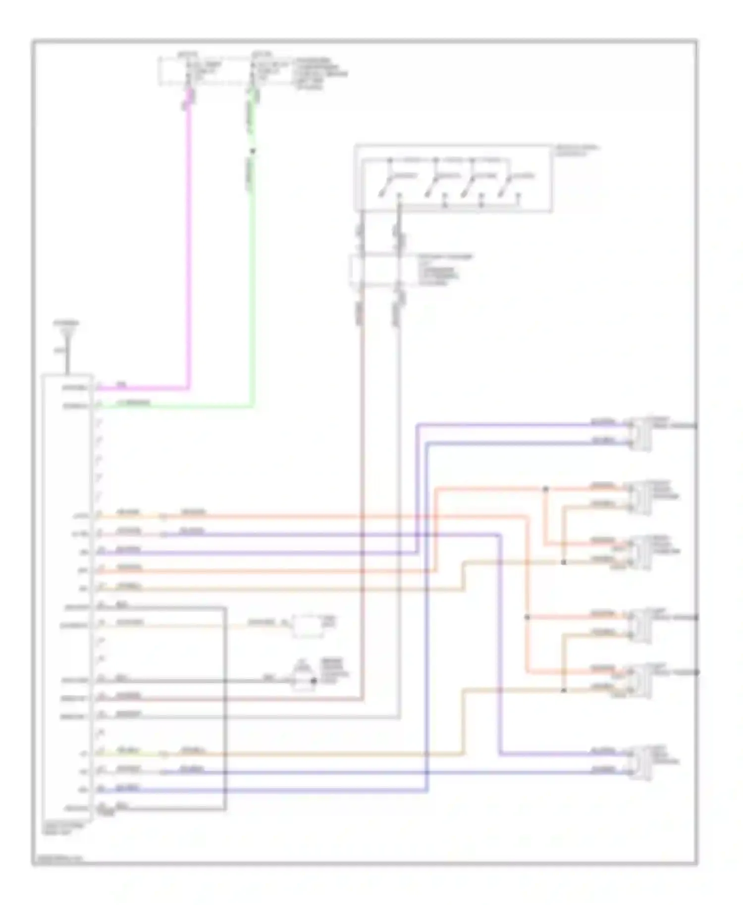 Freelander Land Rover I facelift (2003-2006): Radio circuit, without amplifier