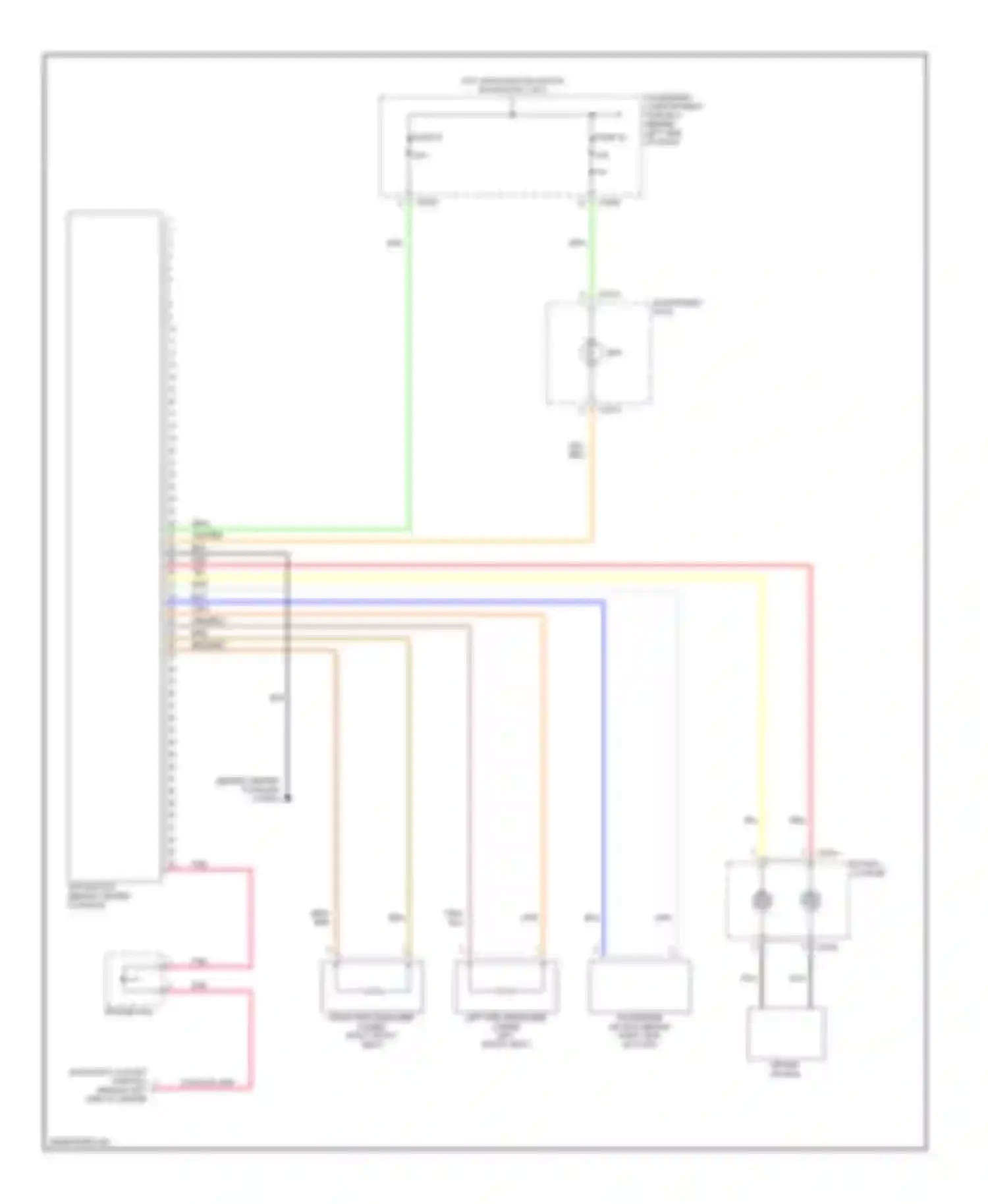 Freelander Land Rover I facelift (2003-2006): Supplemental restraints circuit