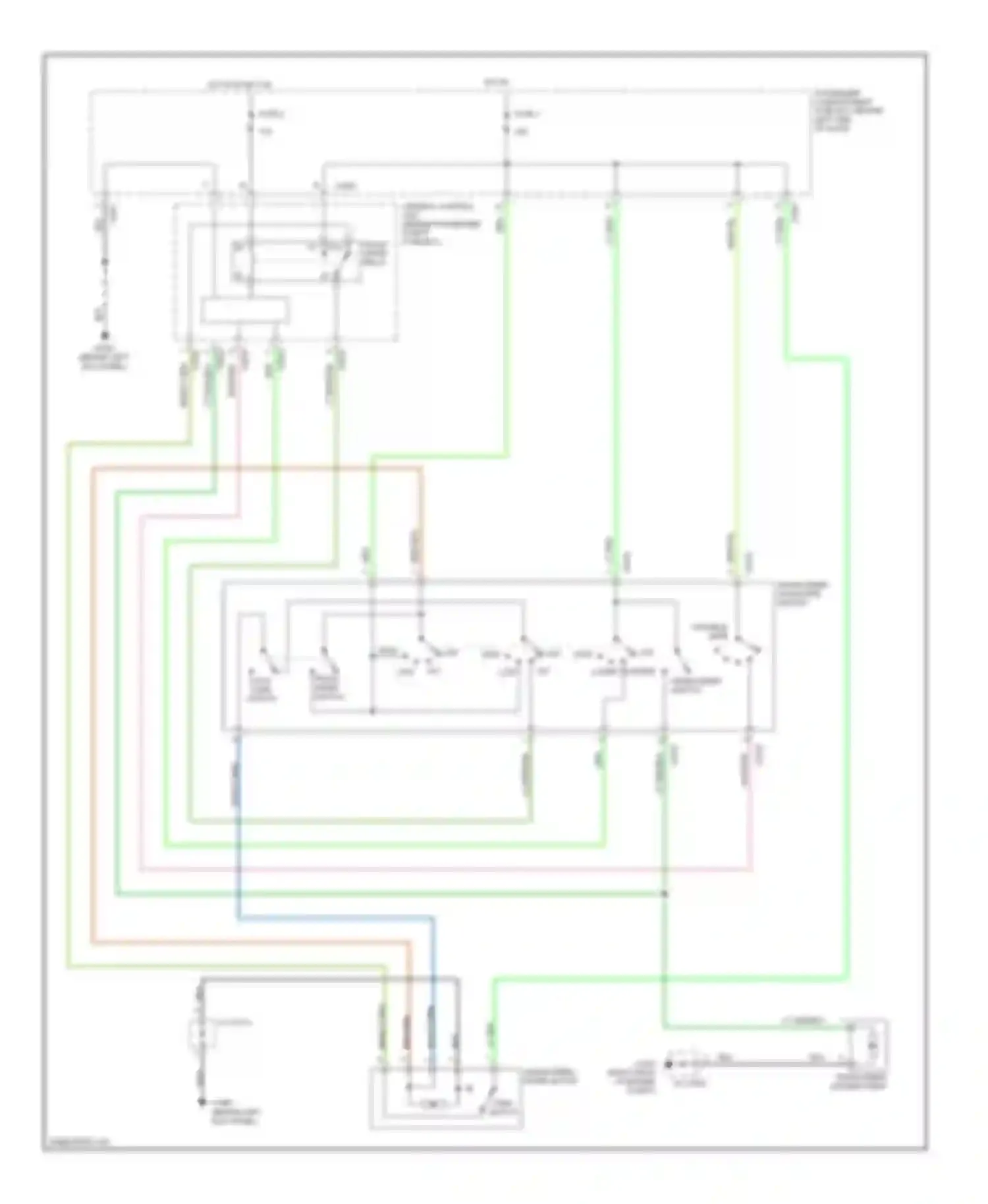 Freelander Land Rover I facelift (2003-2006): Front wiper/washer circuit