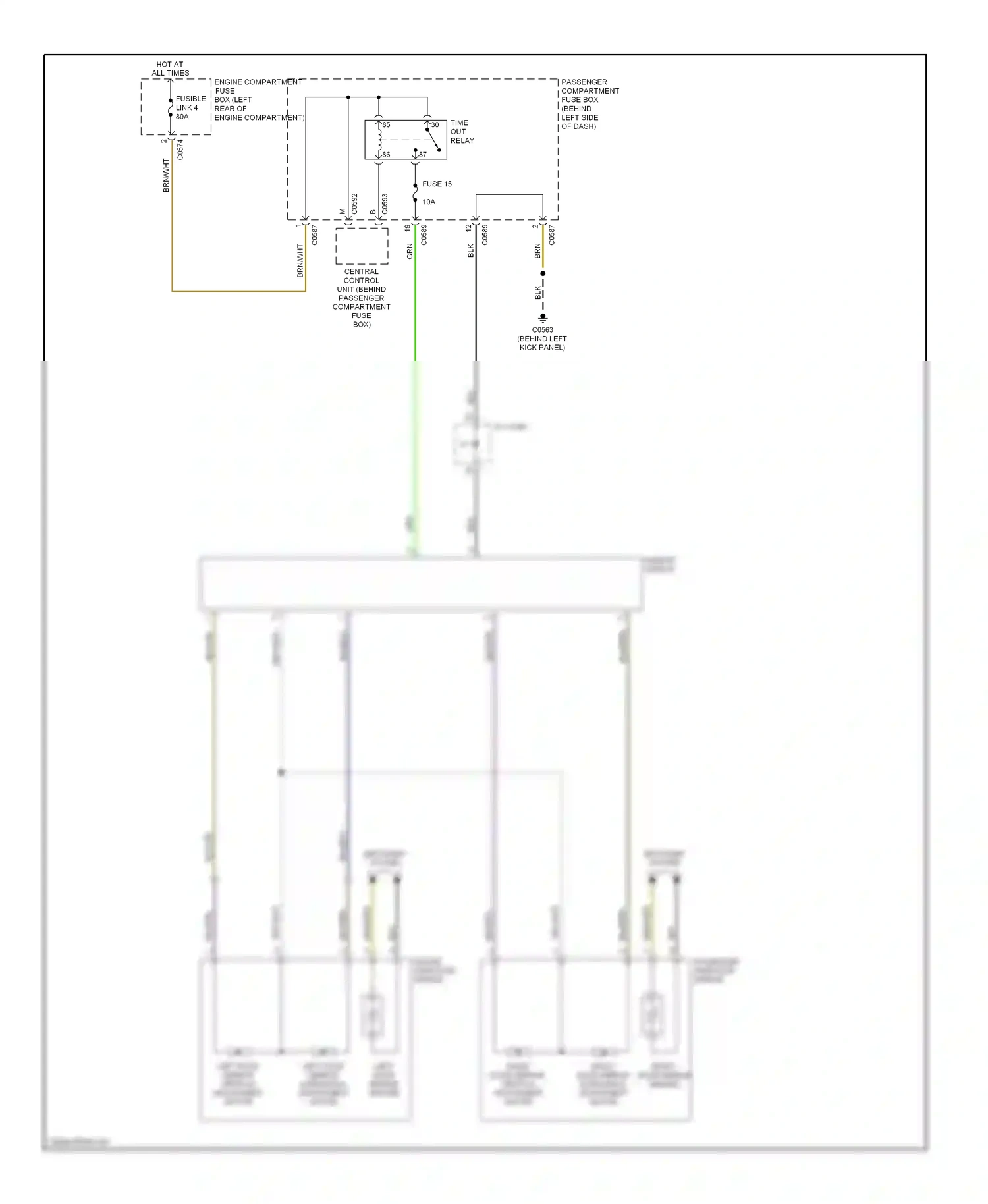 Wiring diagram blk for Land Rover Freelander I facelift (2003-2006) (34 of 64)