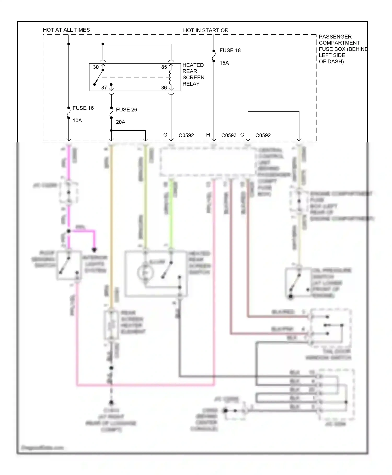 Wiring diagram blk for Land Rover Freelander I facelift (2003-2006) (17 of 64)
