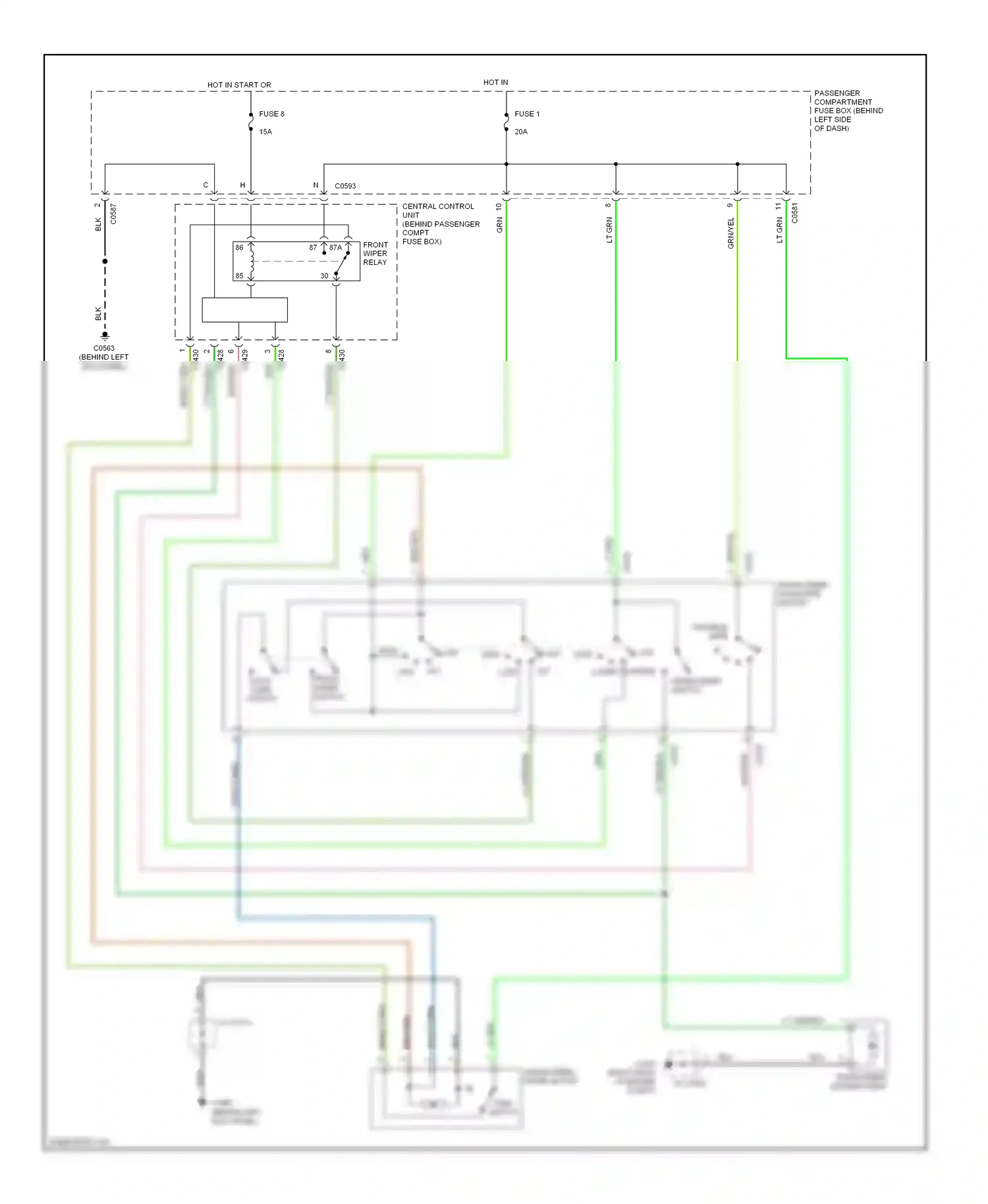 Wiring diagram blk for Land Rover Freelander I facelift (2003-2006) (42 of 64)