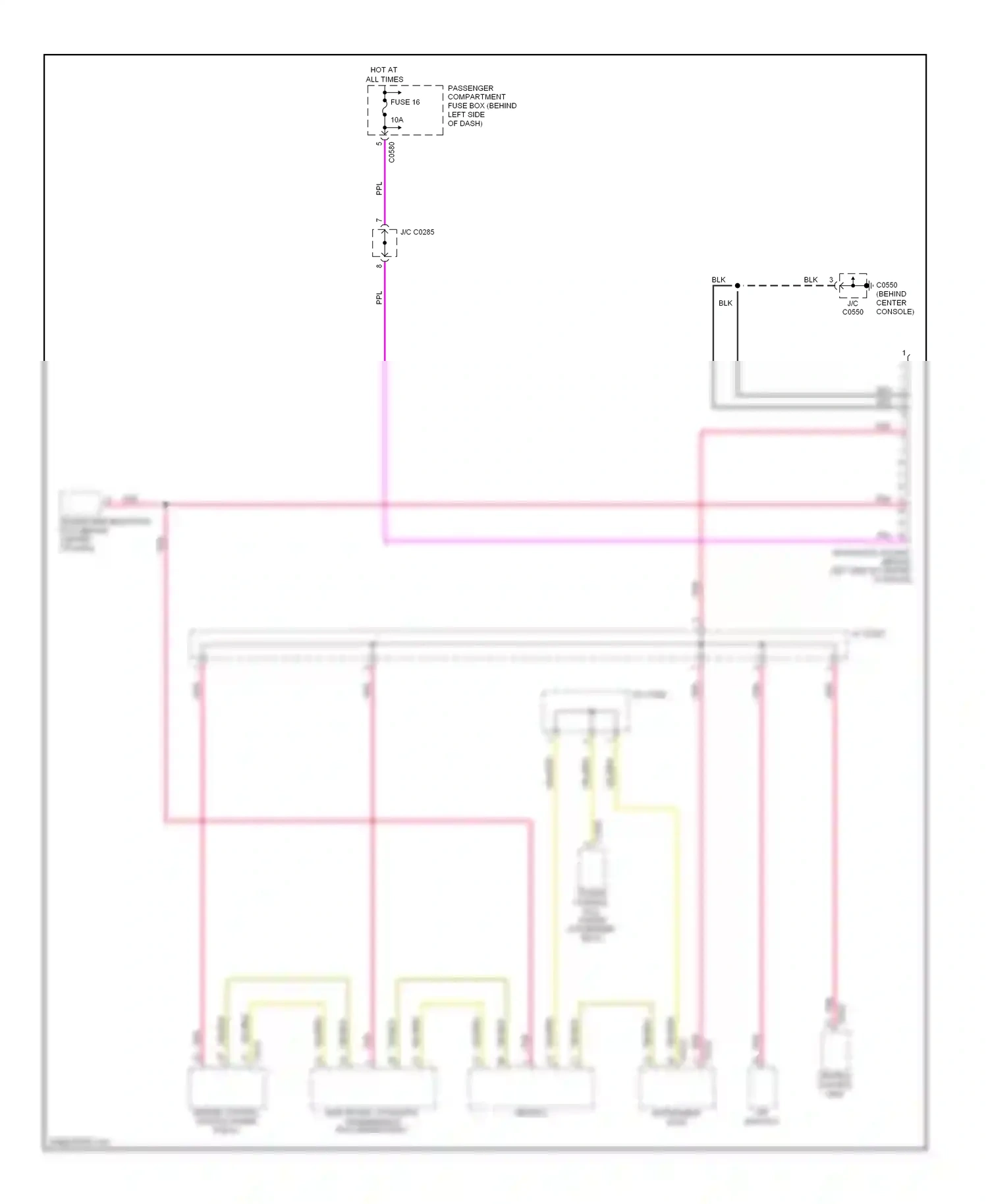 Wiring diagram blk for Land Rover Freelander I facelift (2003-2006) (3 of 64)
